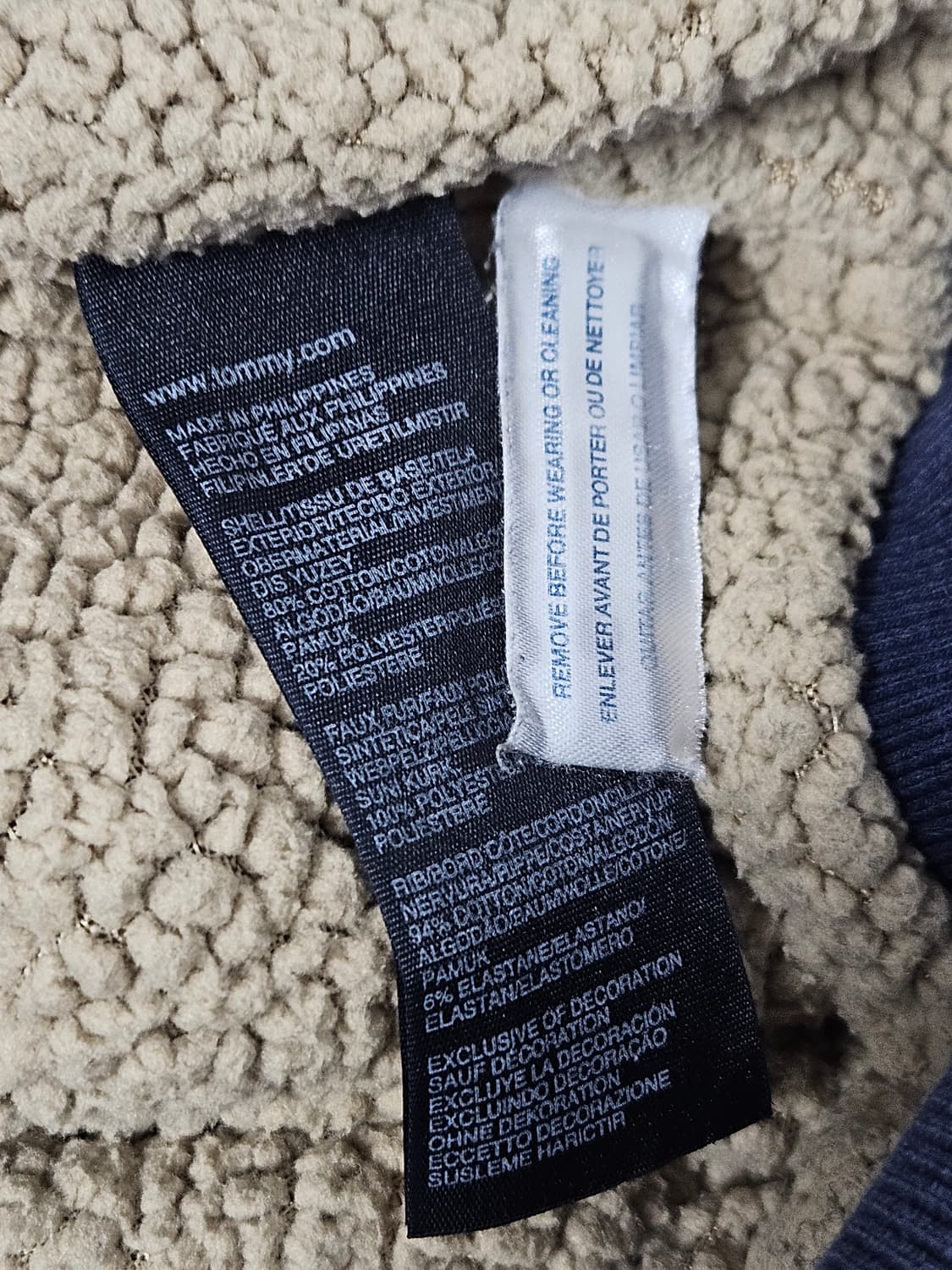 타미힐피거 차이나 봄버자켓 워싱 코튼 집업 빈티지 M 상품이미지4