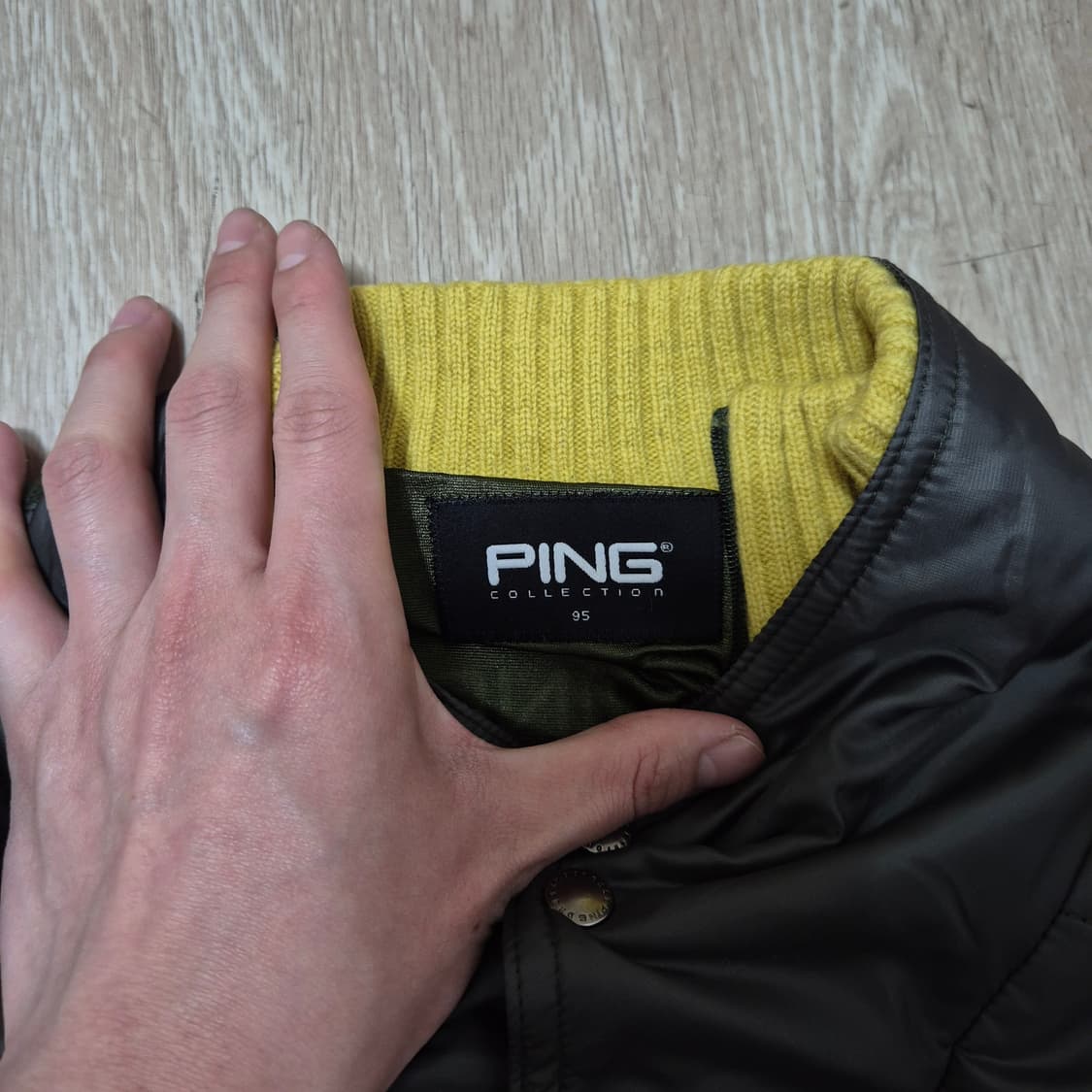 PING 핑 남성 골프웨어 방풍 니트 집업 점퍼 M(95) 상품이미지5