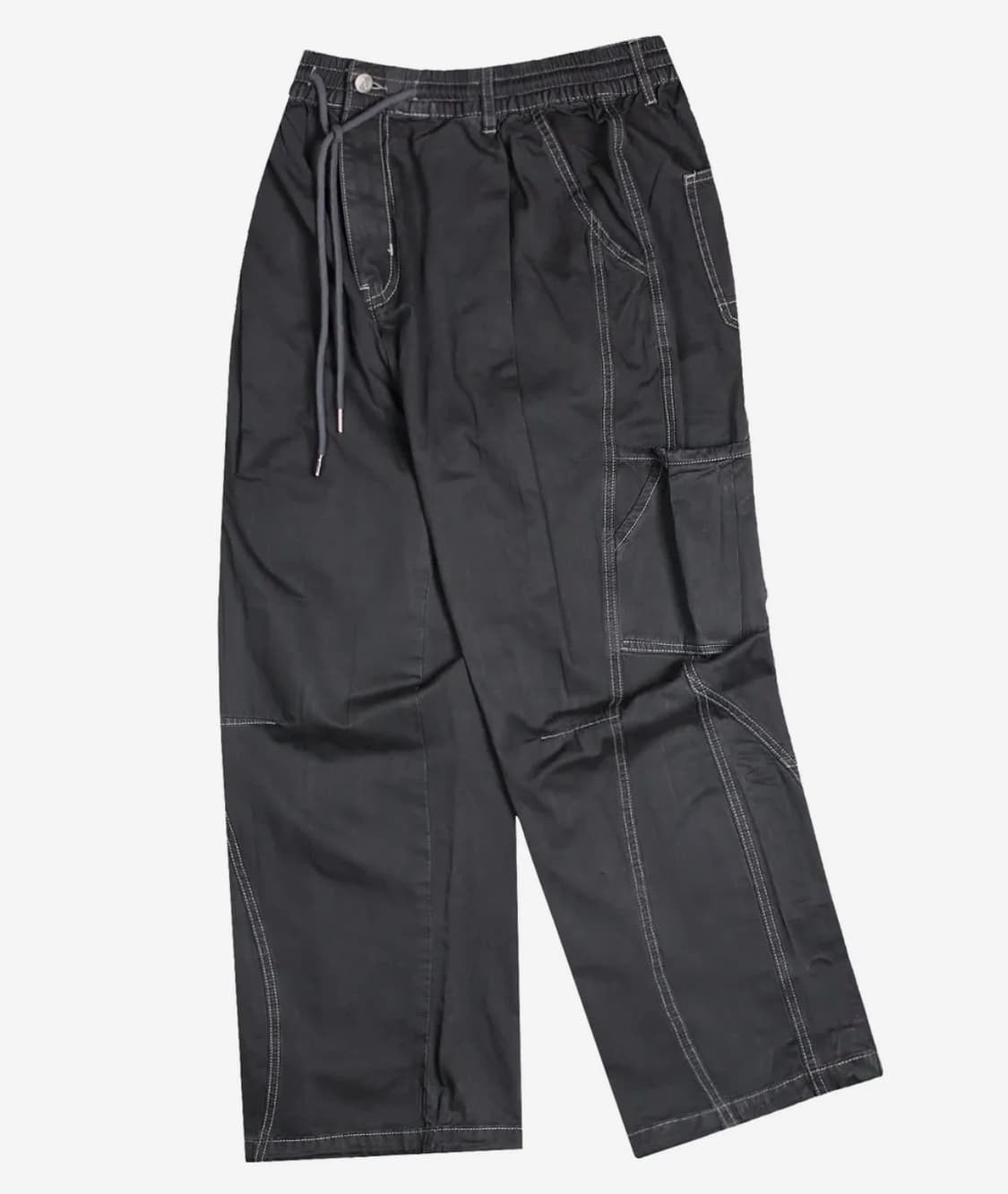 [L]엑스톤즈 카시아 더블 포켓 워싱 코튼 팬츠 차콜 상품이미지1