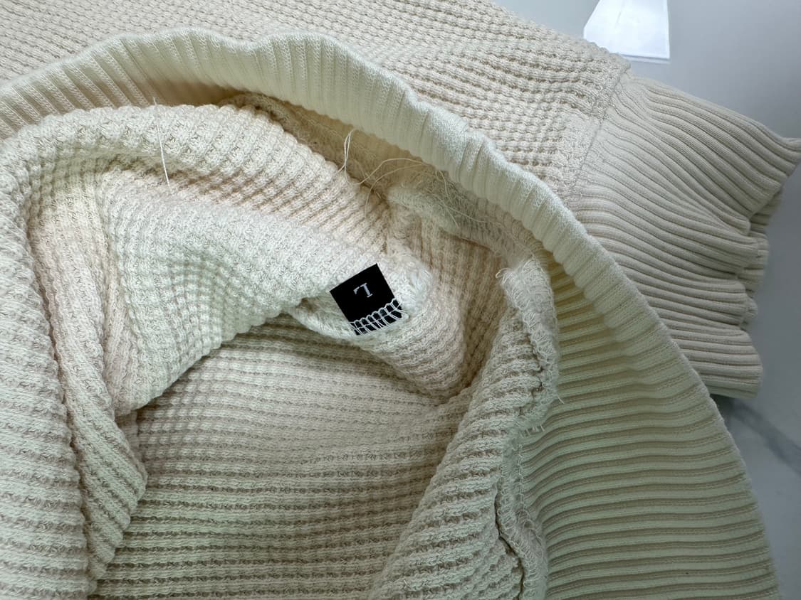 떠그클럽 TC PK 와플 긴팔 카라티 L 상품이미지3