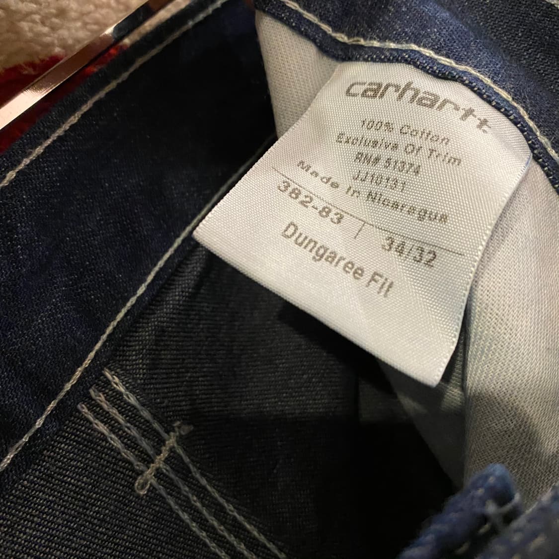 새상품)USA 칼하트xCiNTAS 콜라보 데님 워크팬츠 상품이미지8