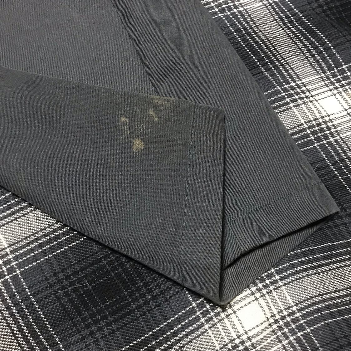 Gu 와이드 커브 핀턱 치노 차콜 그레이 상품이미지3