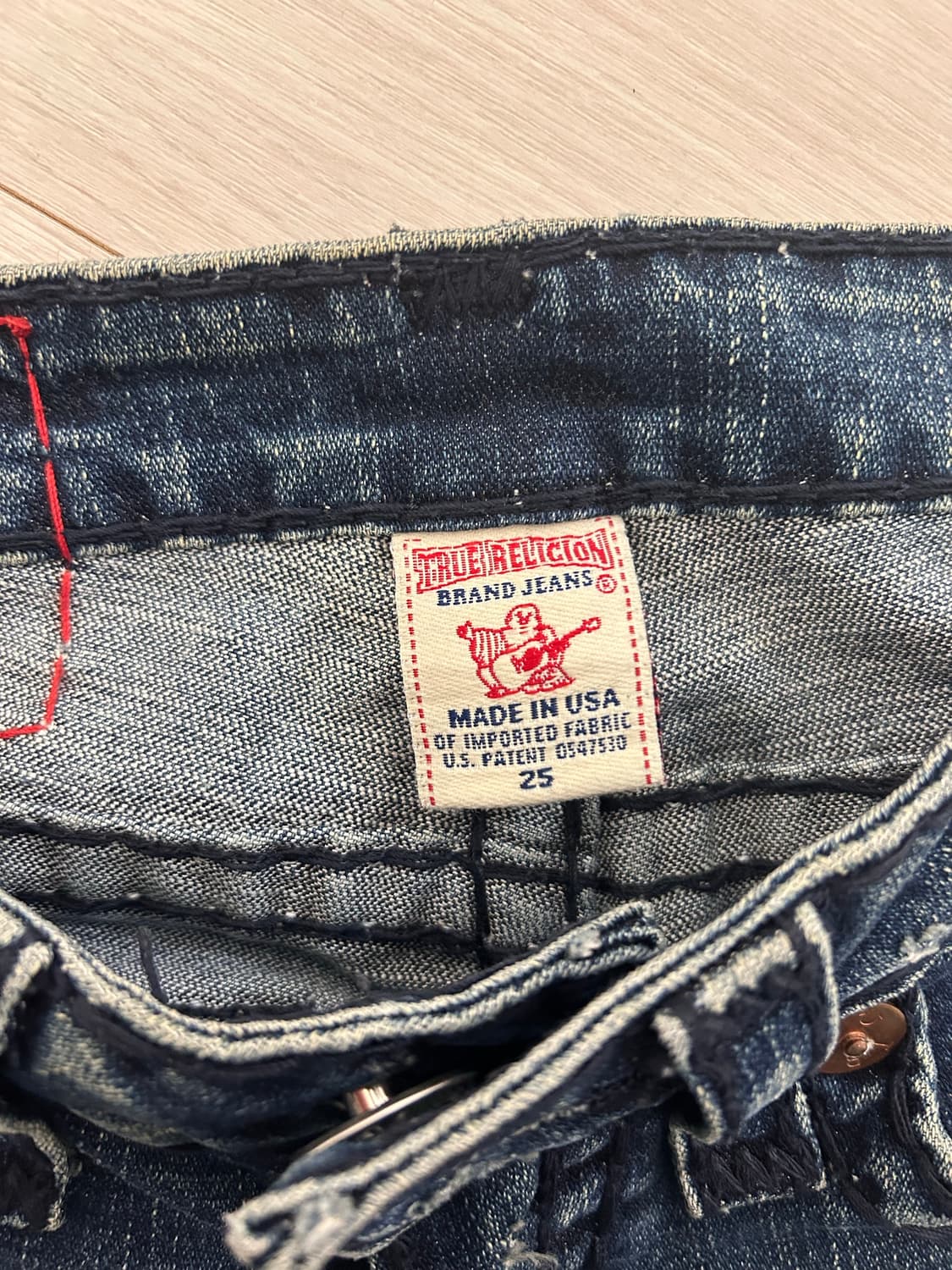 트루릴리전 로우라이즈 부츠컷 데님 팬츠 25 상품이미지4