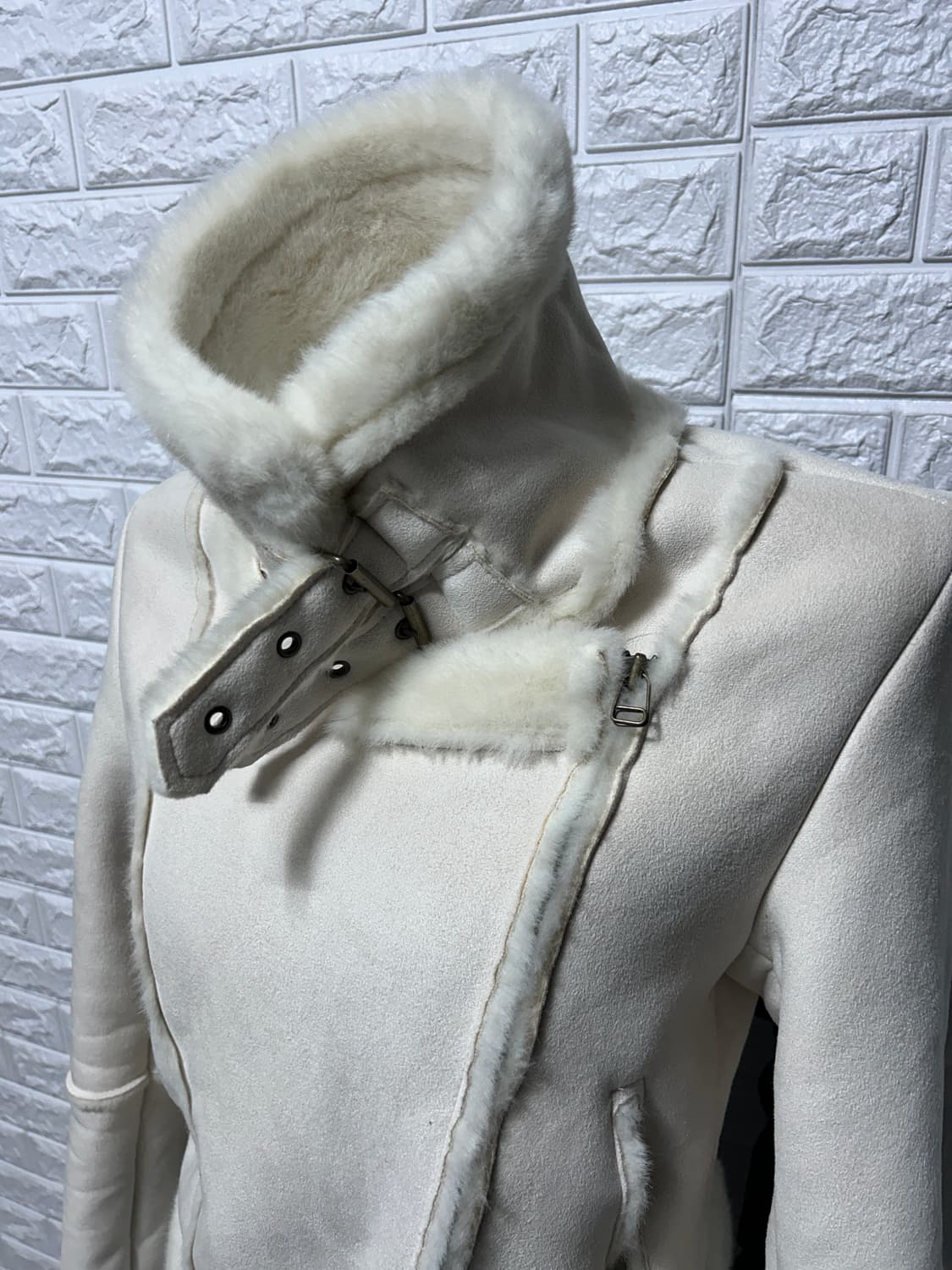 화이트 시어링 자켓 상품이미지2