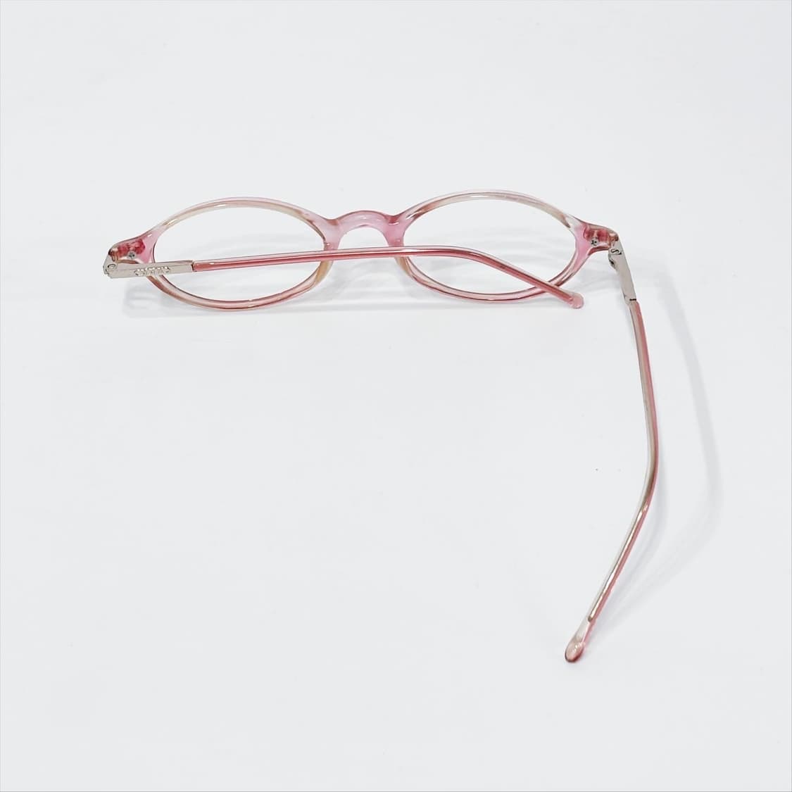 피치 핑크 오벌 뿔테 데드스탁 빈티지안경 상품이미지3