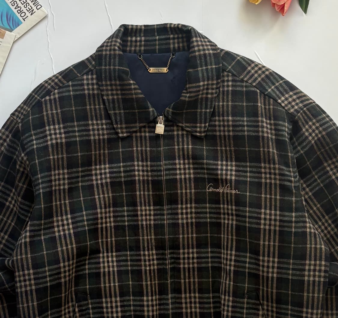 아놀드파머 체크 블루종 점퍼 상품이미지3