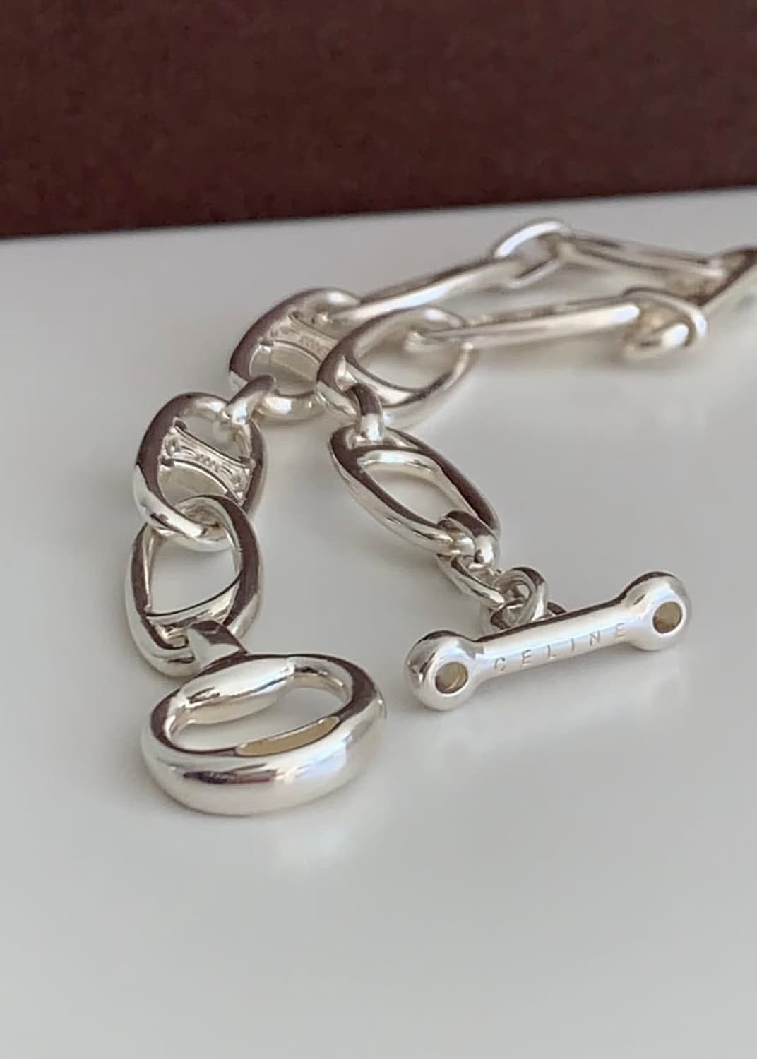 셀린느 정품 925 토글 체인 팔찌 상품이미지6