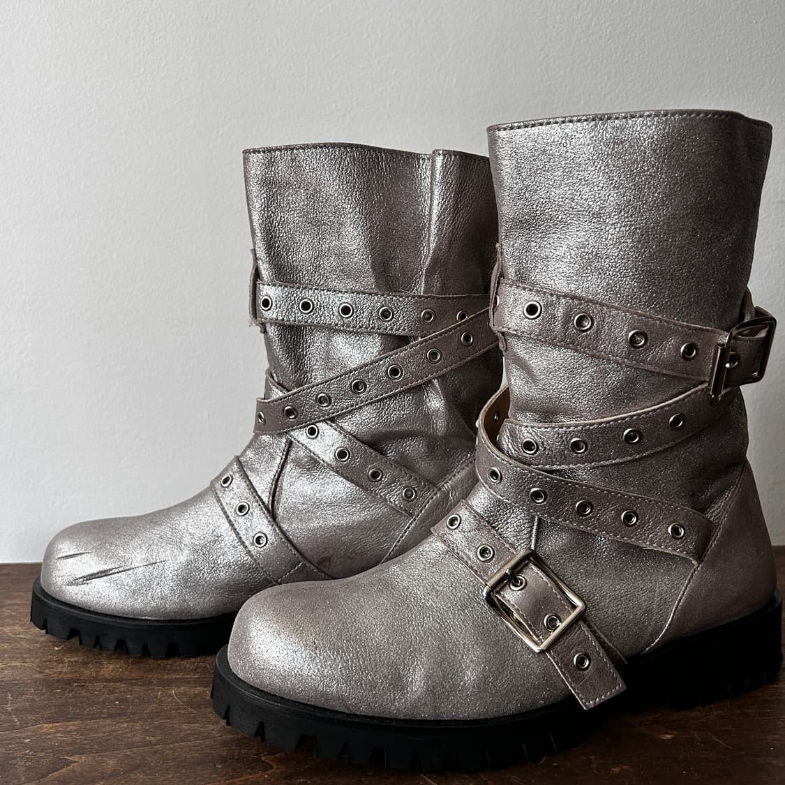 Metal Harness Belt Boots 상품이미지3