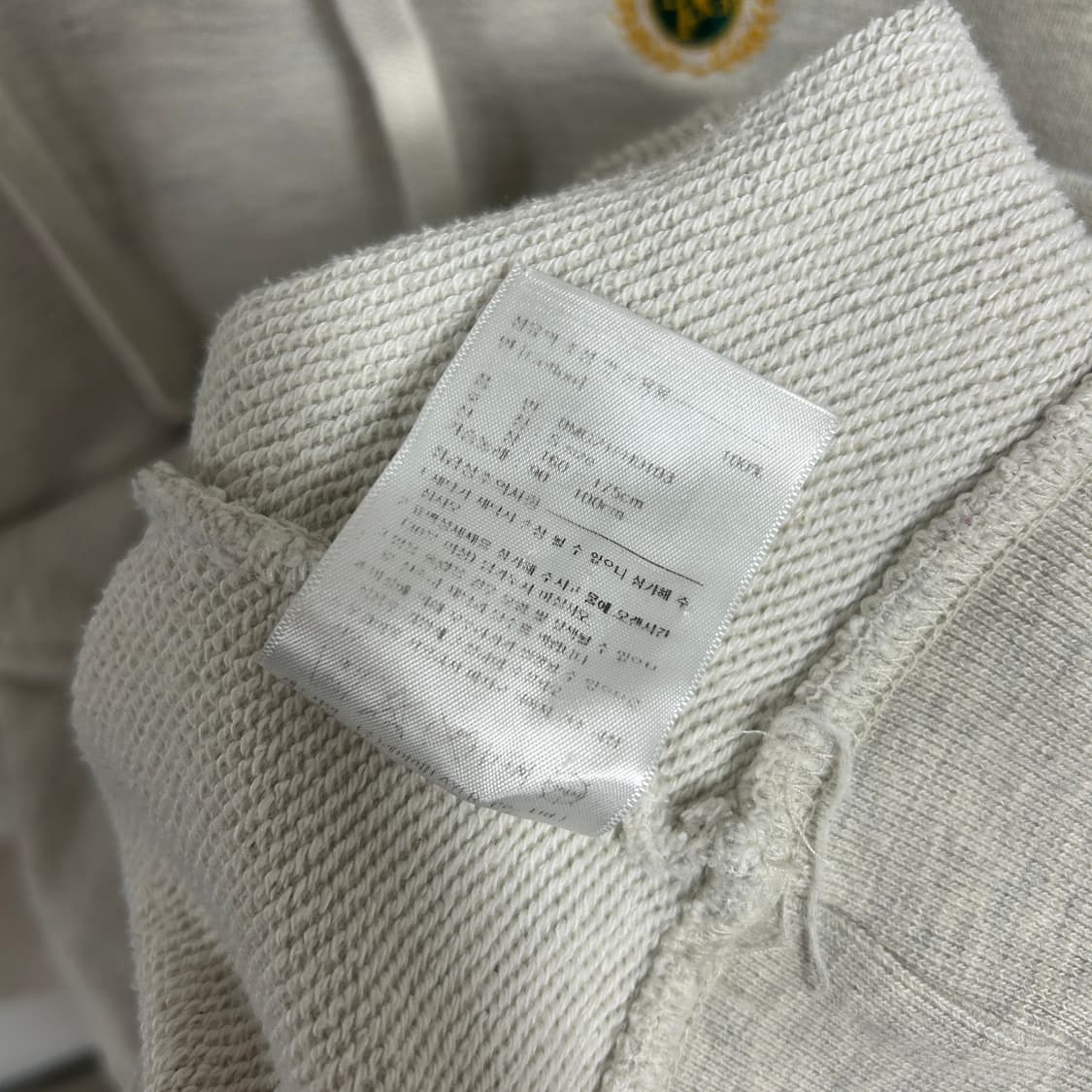 마리떼 프랑소와 저버 크레스트 로고 헤비코튼 후드티 그레이 상품이미지7