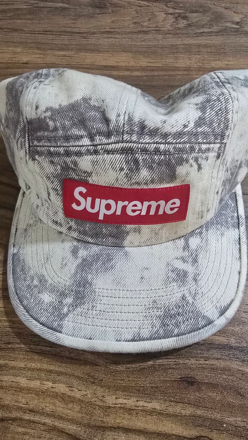 슈프림 데님 캠프캡 블리치드 25SS 상품이미지1