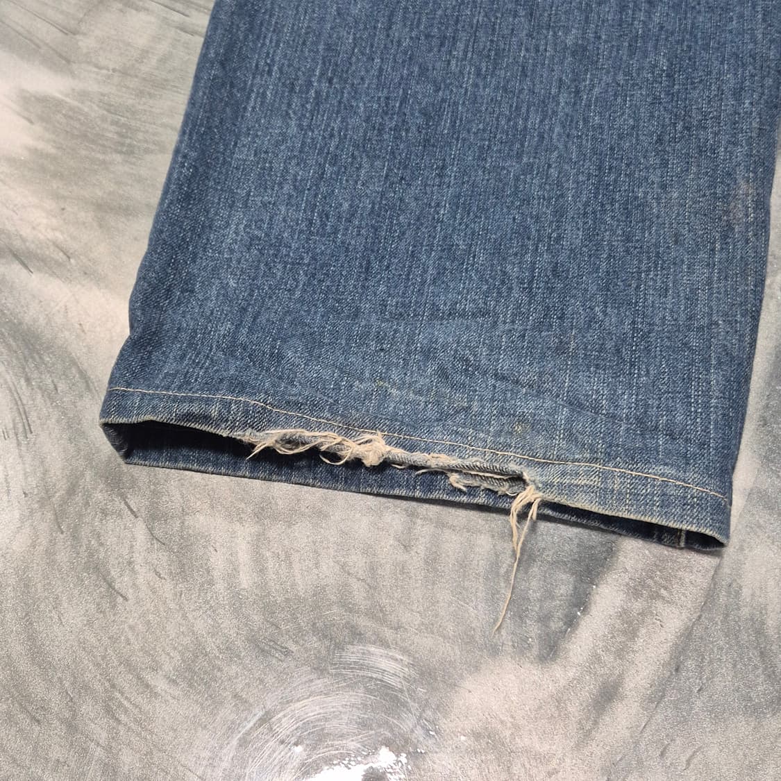 카라쿠리 타마시 오리엔탈 잉어 자수 오버사이즈 데님 팬츠 상품이미지6