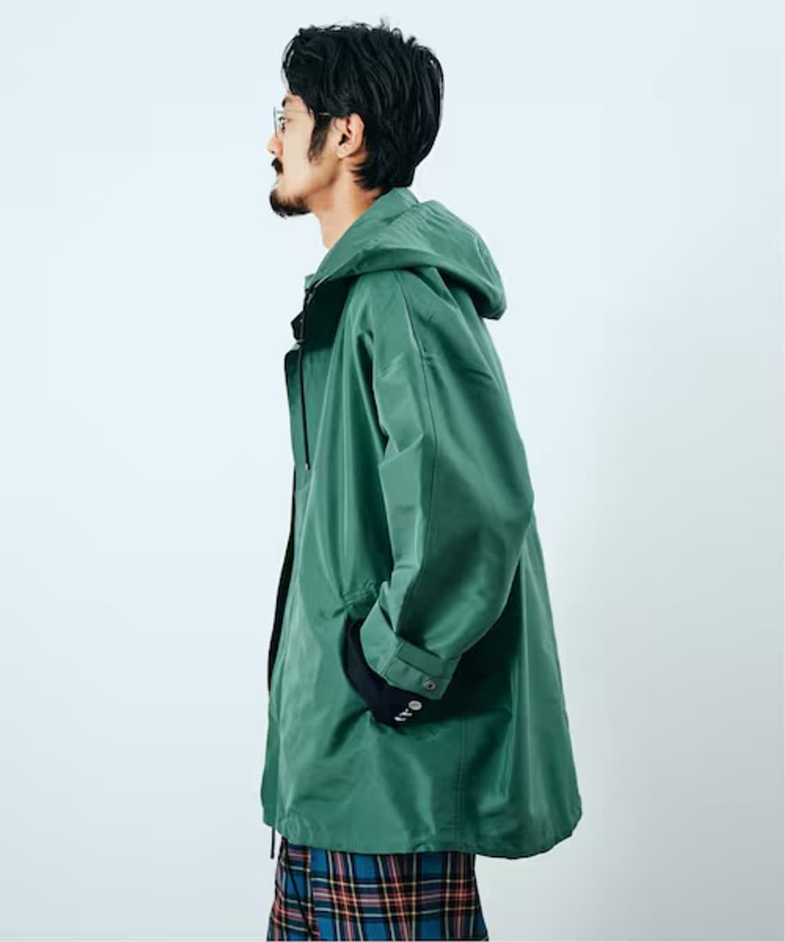 오라리 실크 후디드 블루종 블랙 색상 5사이즈 상품이미지6