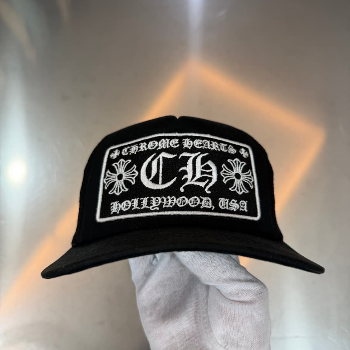 [리오브전포점] 크롬하츠 블랙 트리커캡 모자  상품이미지2