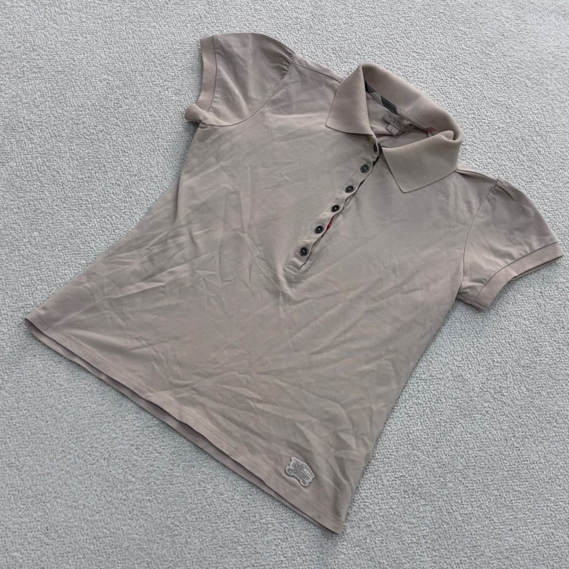 L 버버리 키즈 반팔 카라 티셔츠 0401E 상품이미지1