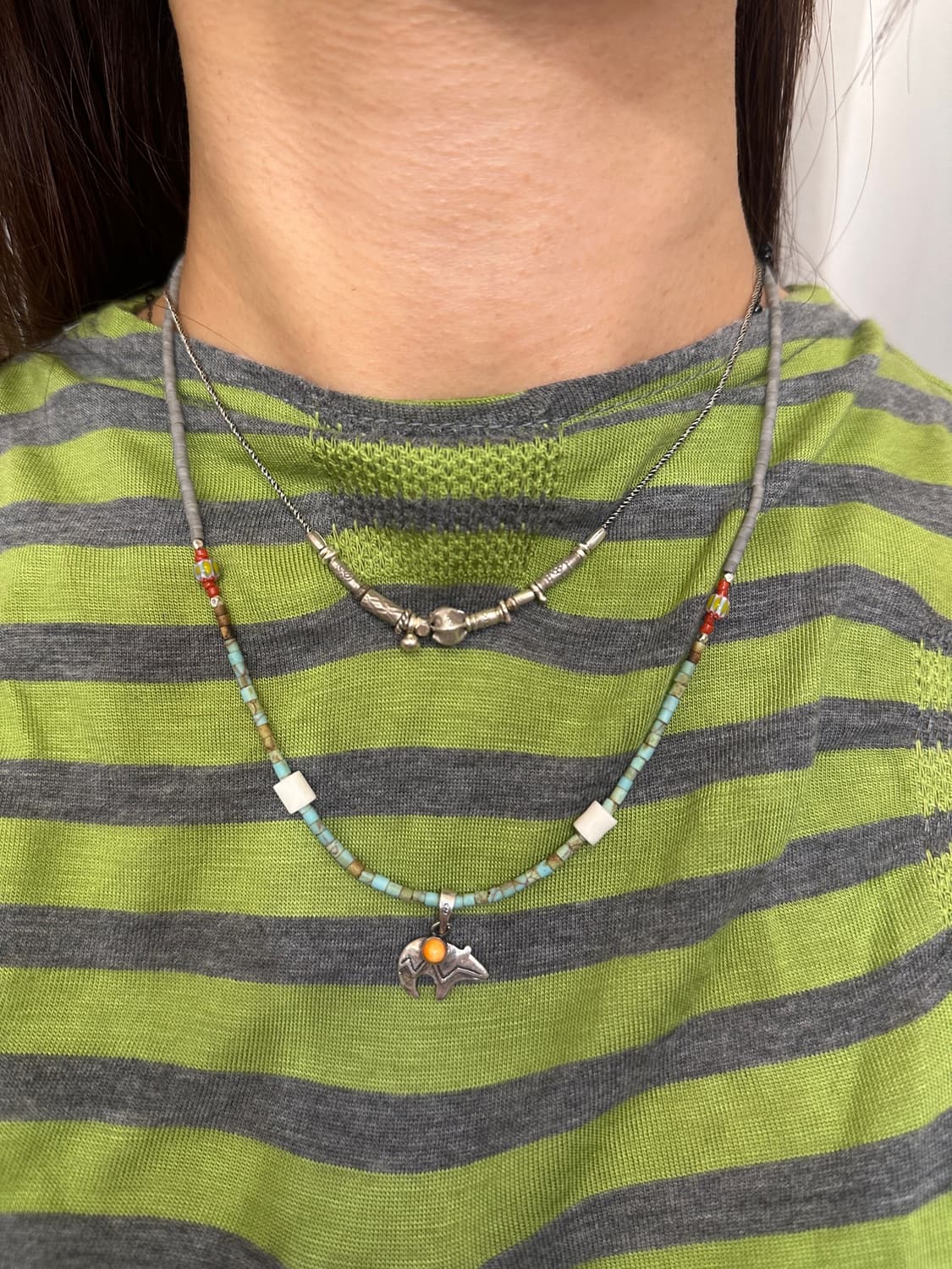 Musta karen Silver Mix Necklace 상품이미지4