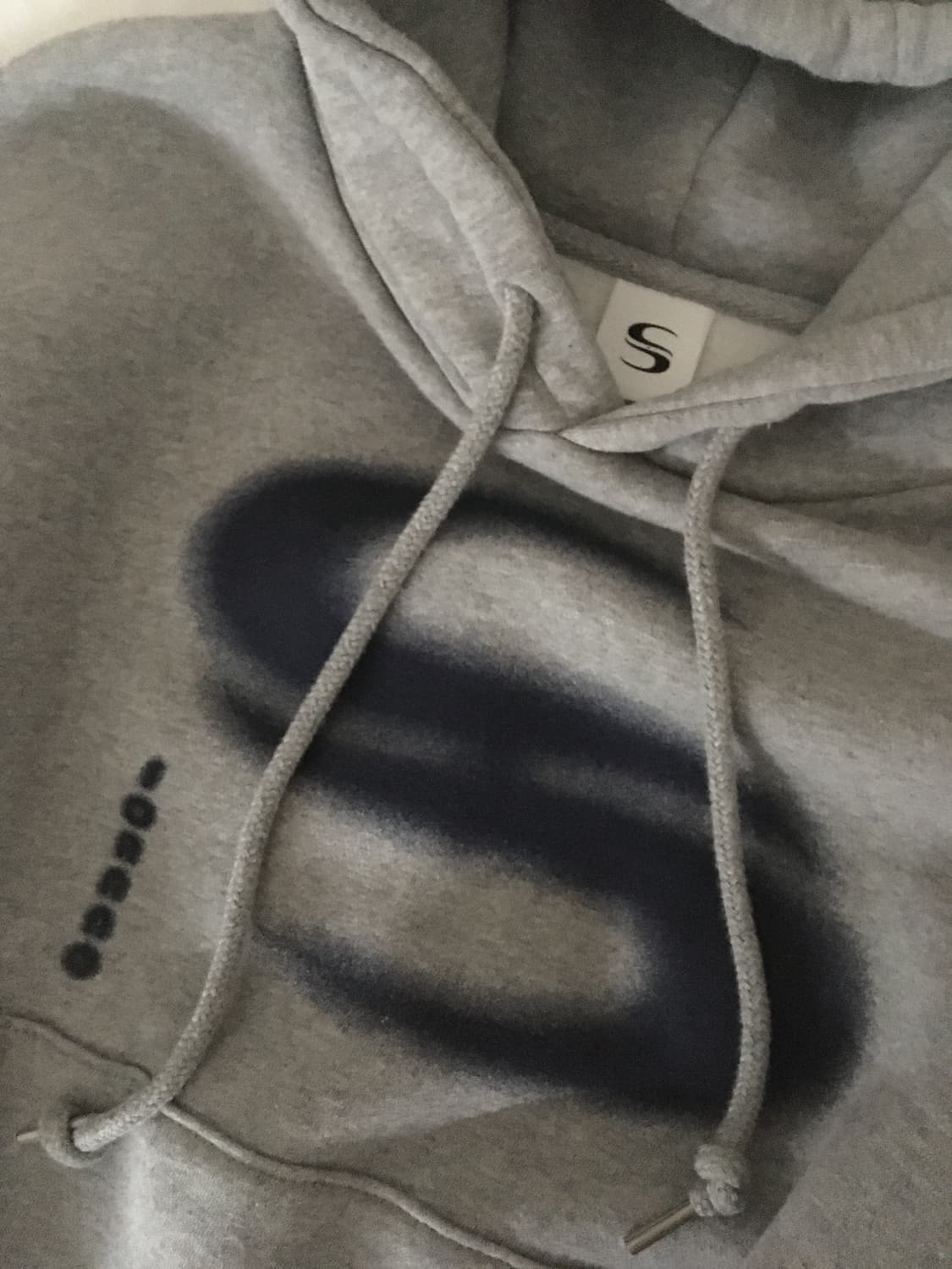 소라노 그레이 빅로고 후드티 상품이미지2