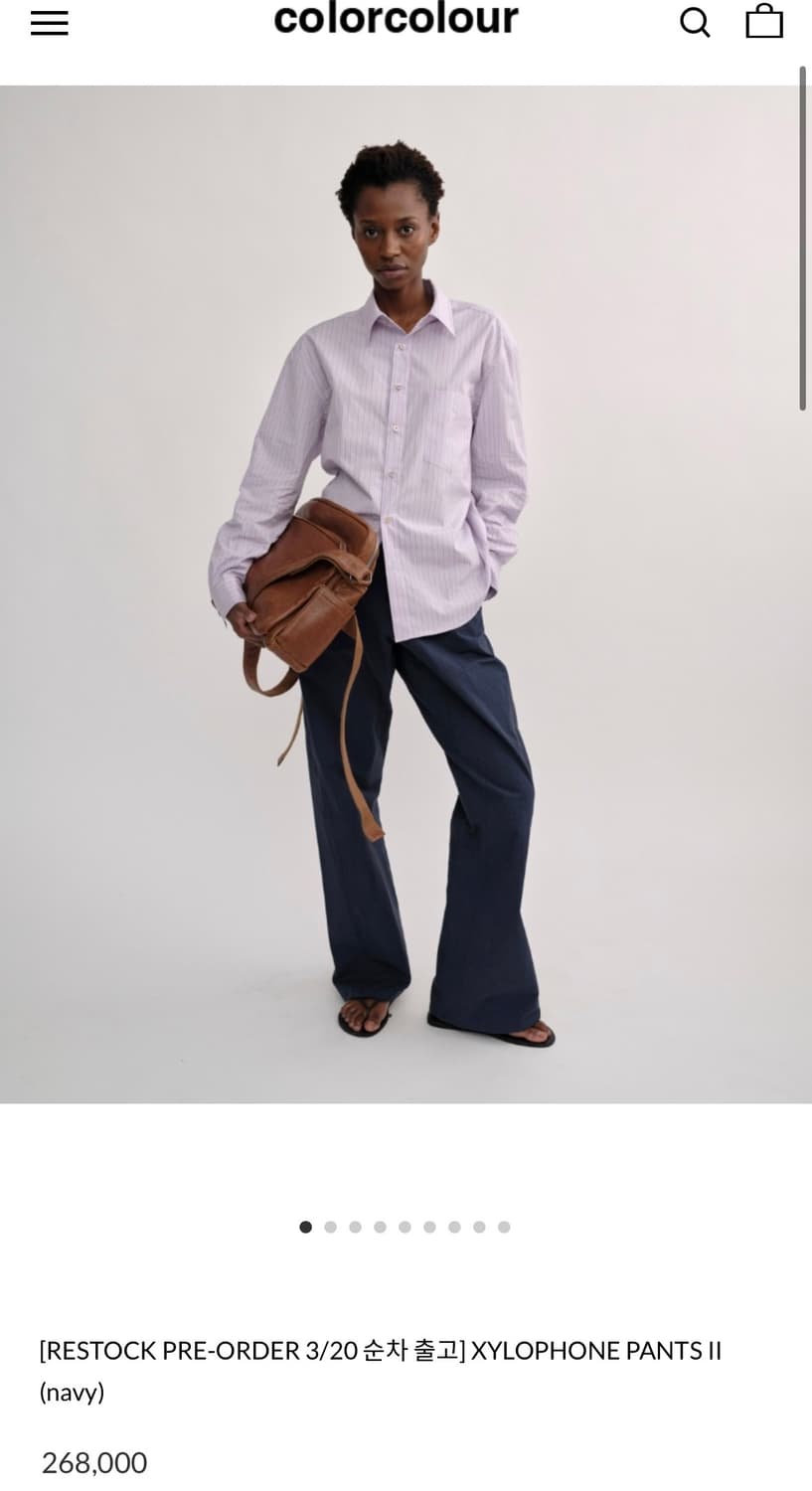 Colorcolour XYLOPHONE PANTS NAVY 1 상품이미지1