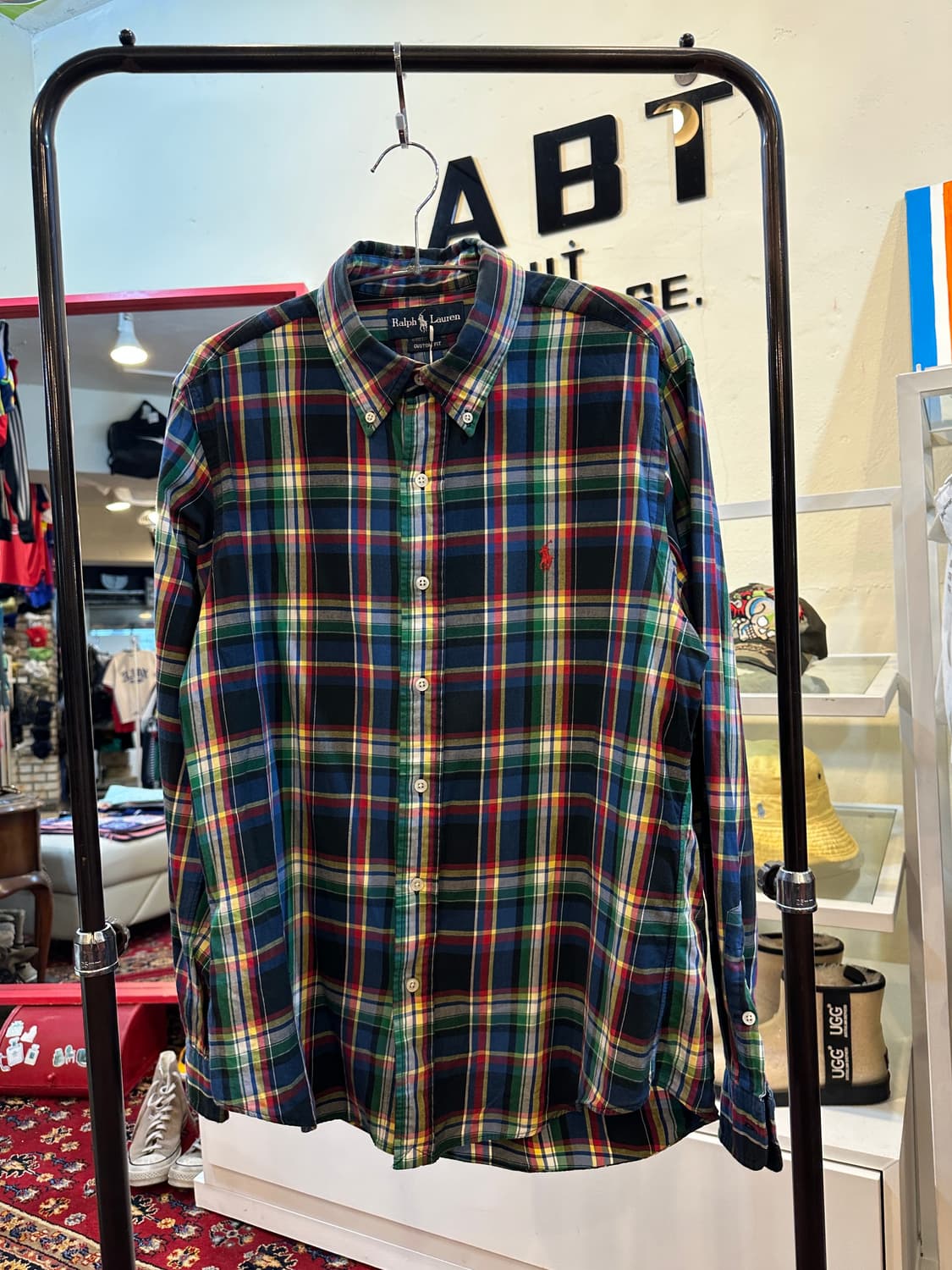 폴로 랄프로렌 빈티지 버튼다운 체크 셔츠 L 상품이미지1