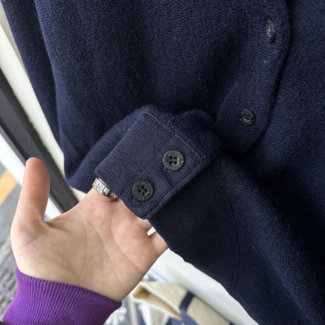 15728 - 라코스테 네이비 가디건 상품이미지4