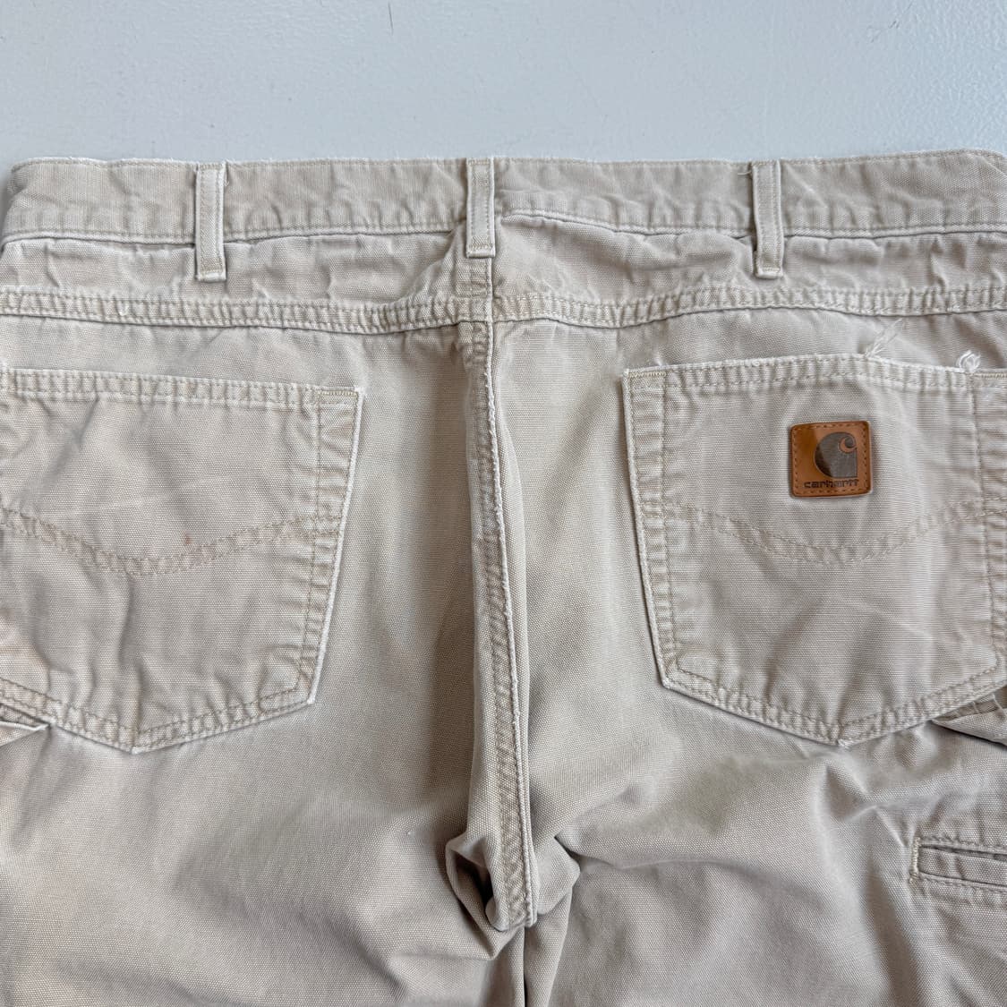 칼하트 OG 가죽패치 카펜터 덕캔버스 와이드 워크팬츠 상품이미지5