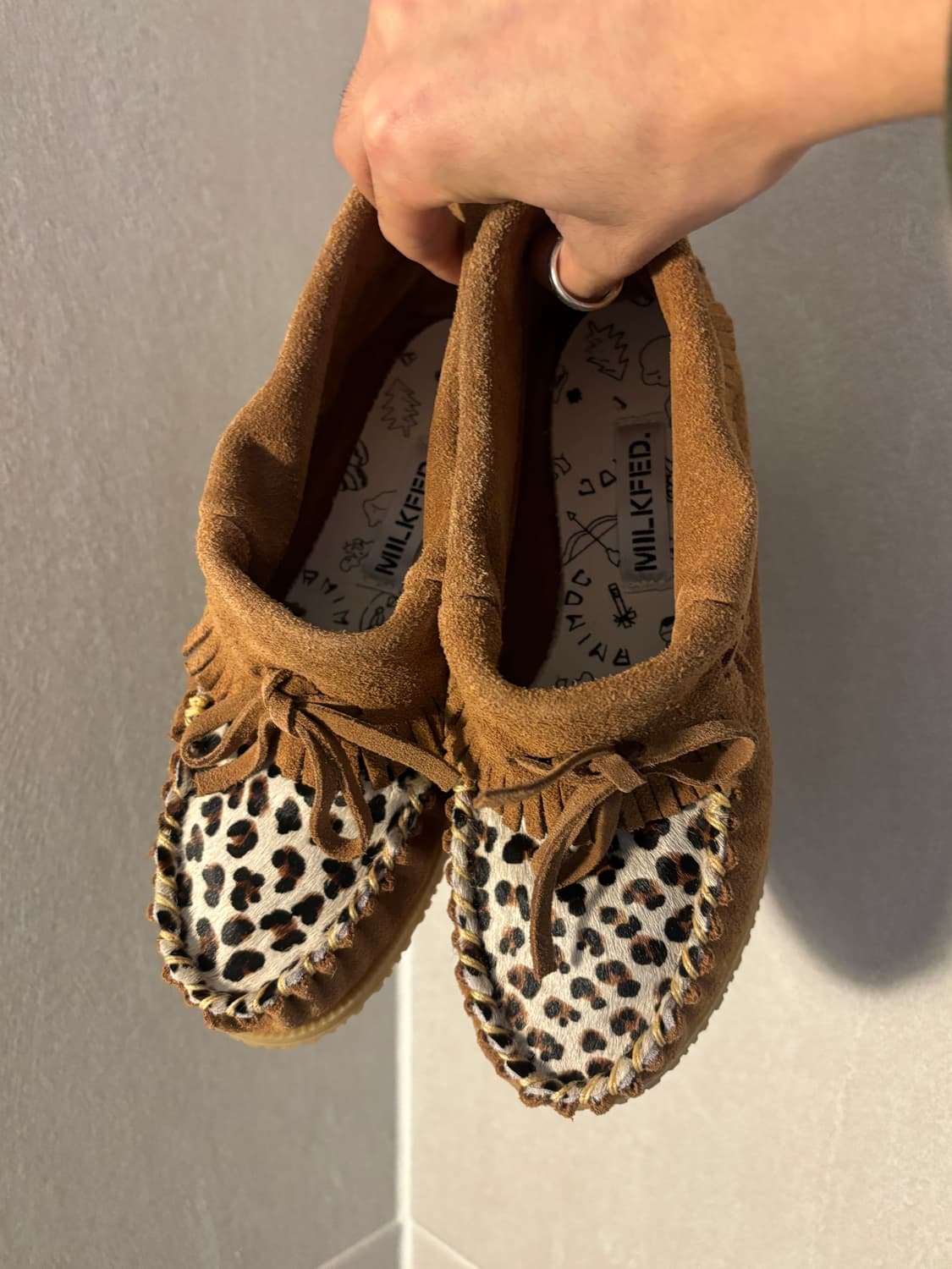 Amimoc milkfed 레오파드 모카신 상품이미지1