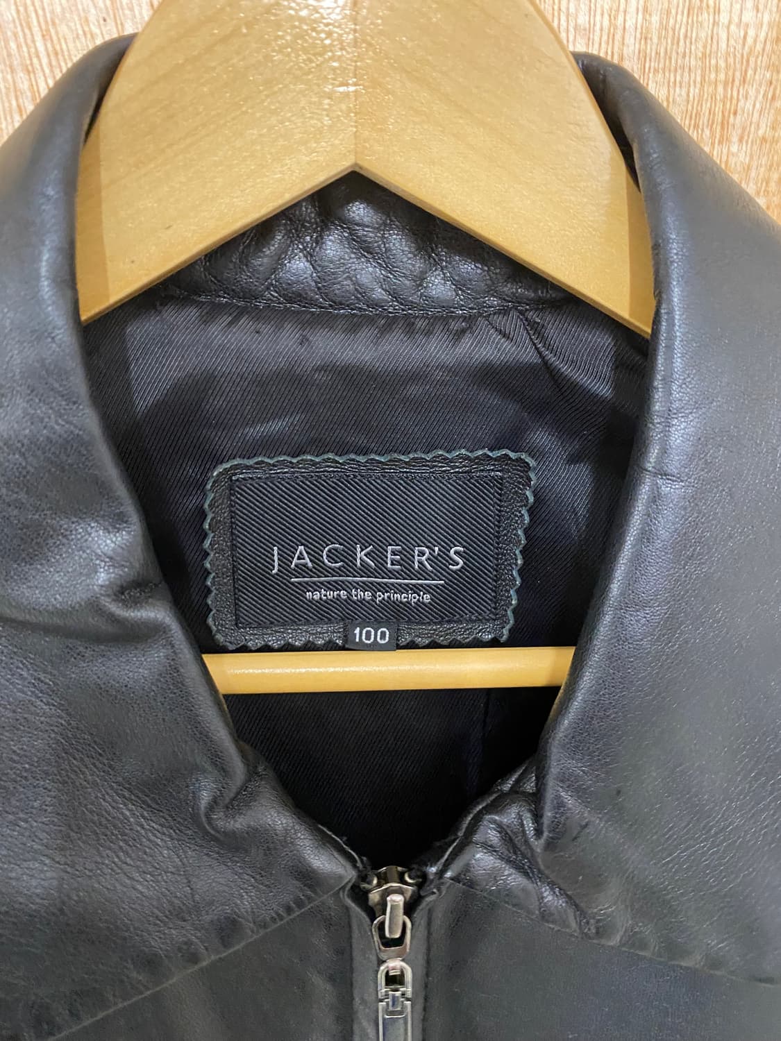 VTG minimal leather jacket 미니멀 레더 자켓 상품이미지6