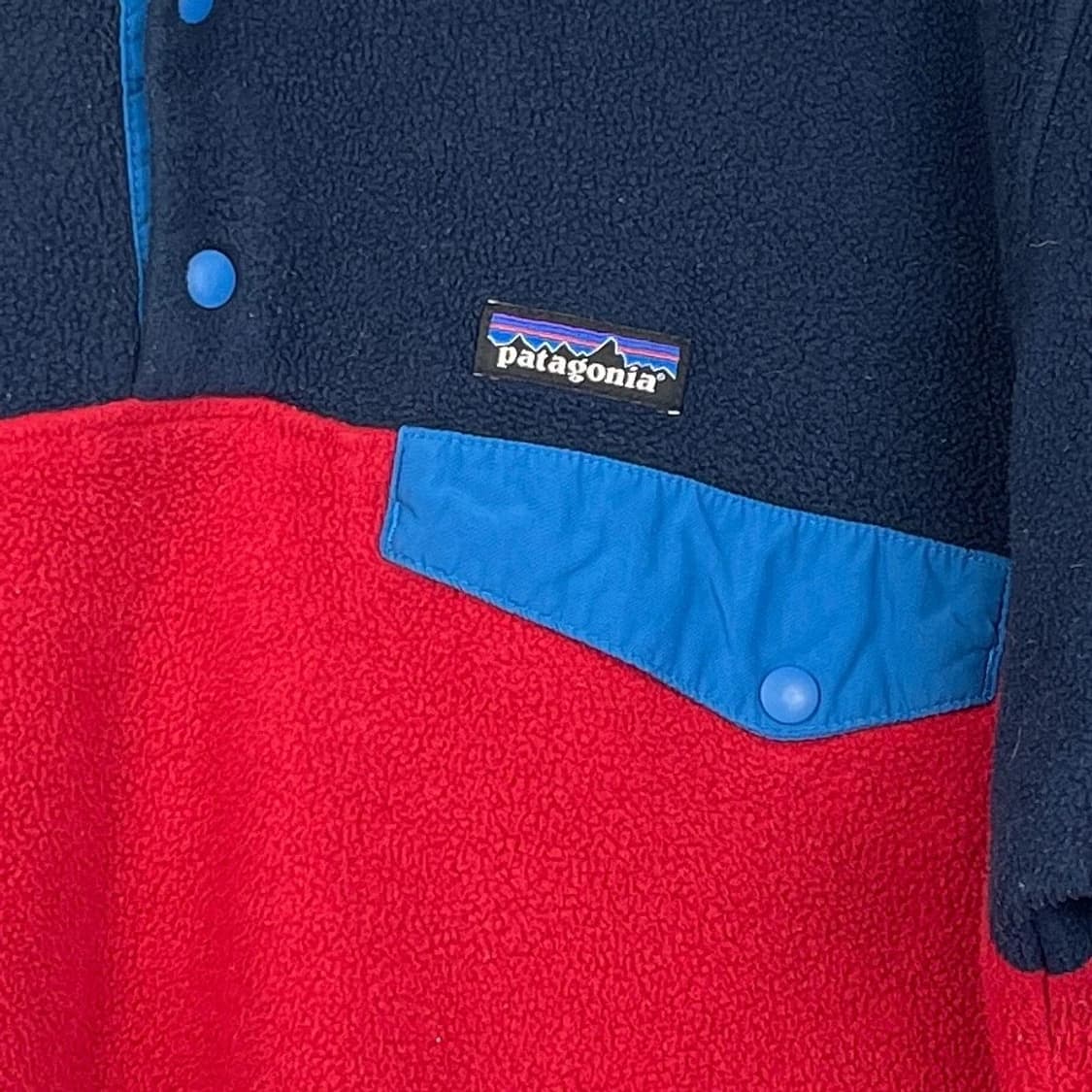 10s 파타고니아 신칠라 스냅-T 네이비/레드 상품이미지2