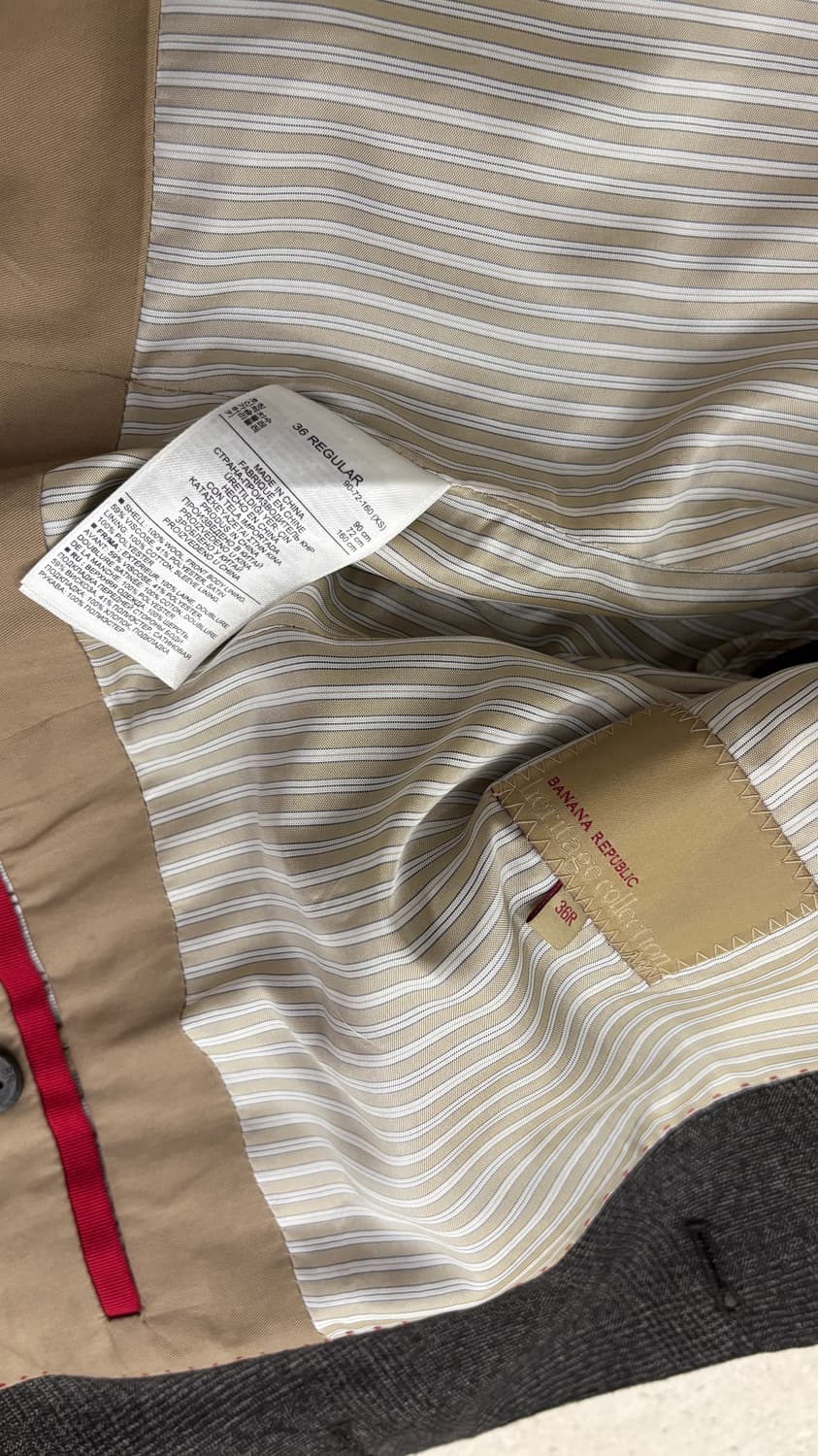 남성 바나나리퍼블릭 수트 정장 자켓   상품이미지3