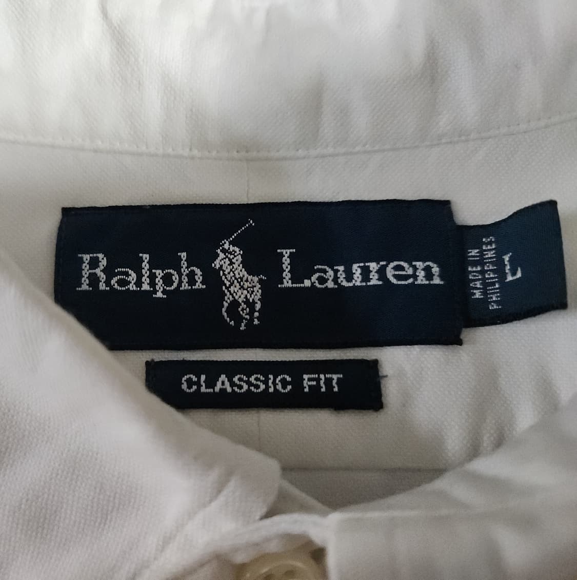 폴로 랄프로렌 화이트 옥스포드셔츠(L) 상품이미지3