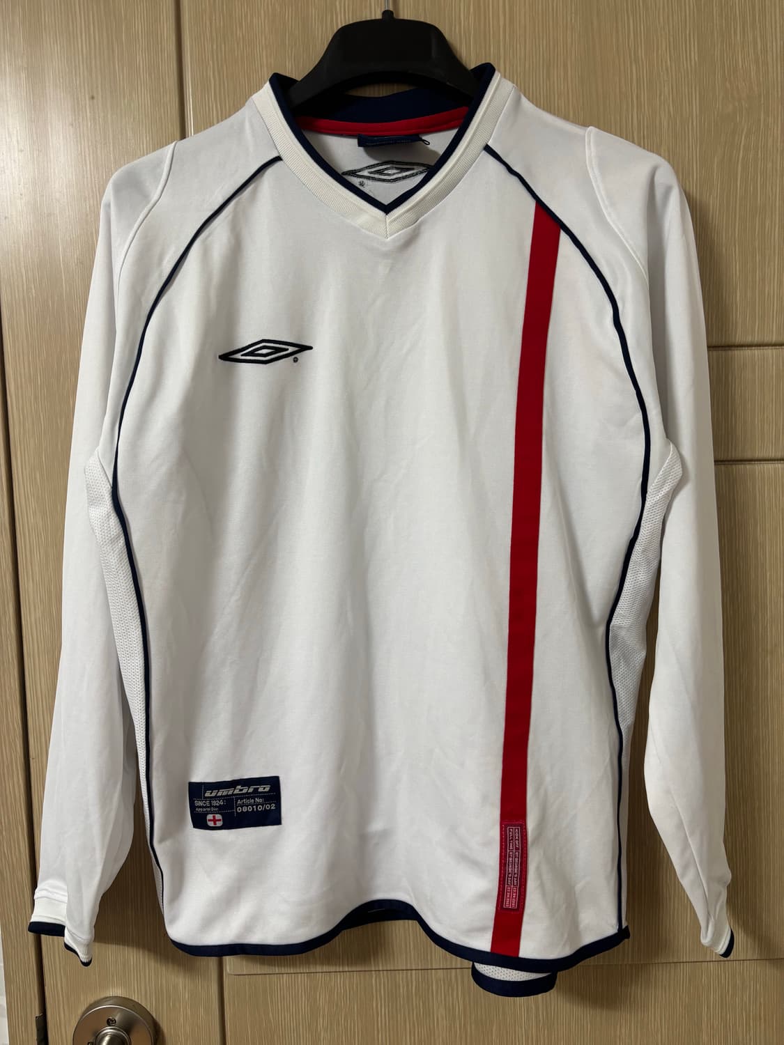 00s 엄브로 잉글랜드 긴팔 축구 유니폼 상품이미지1