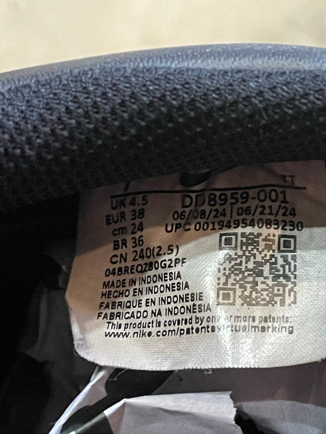 나이키 에어포스1 블랙 240 상품이미지9