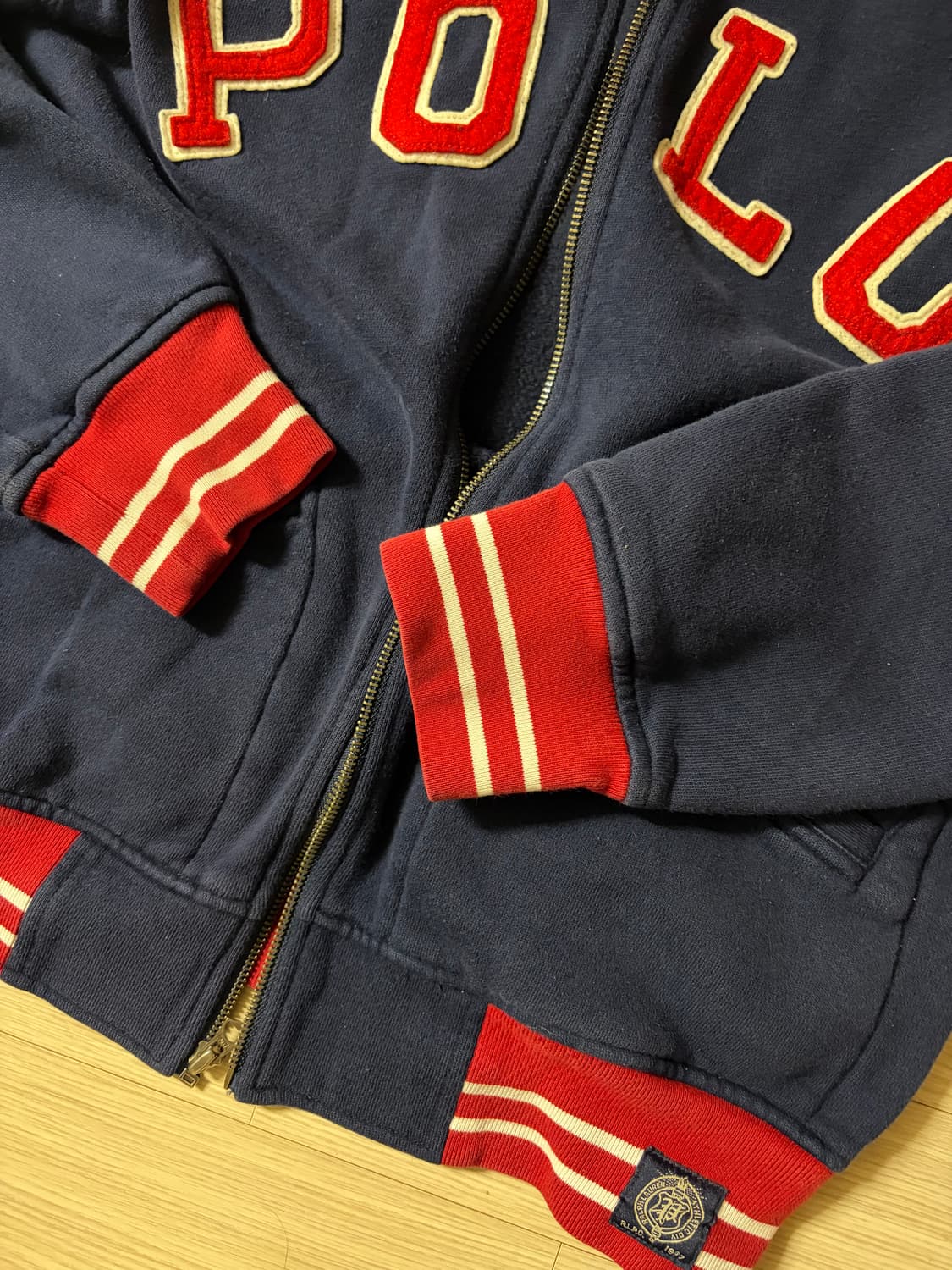 폴로 랄프로렌 네이비 코튼 집업 져지 상품이미지3