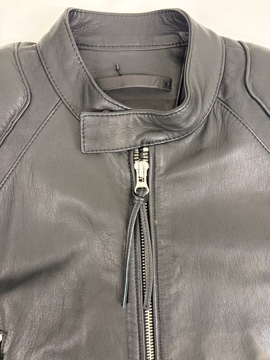 [M] 타이거오브스웨덴 블랙 가죽 라이더 자켓 상품이미지2