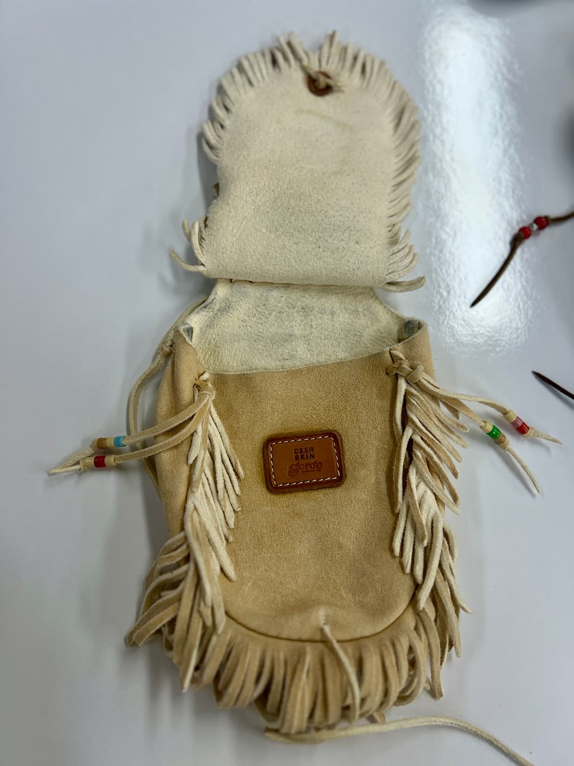 goros 고로스 디어스킨 콘초 웨이스트 메디슨백 상품이미지3