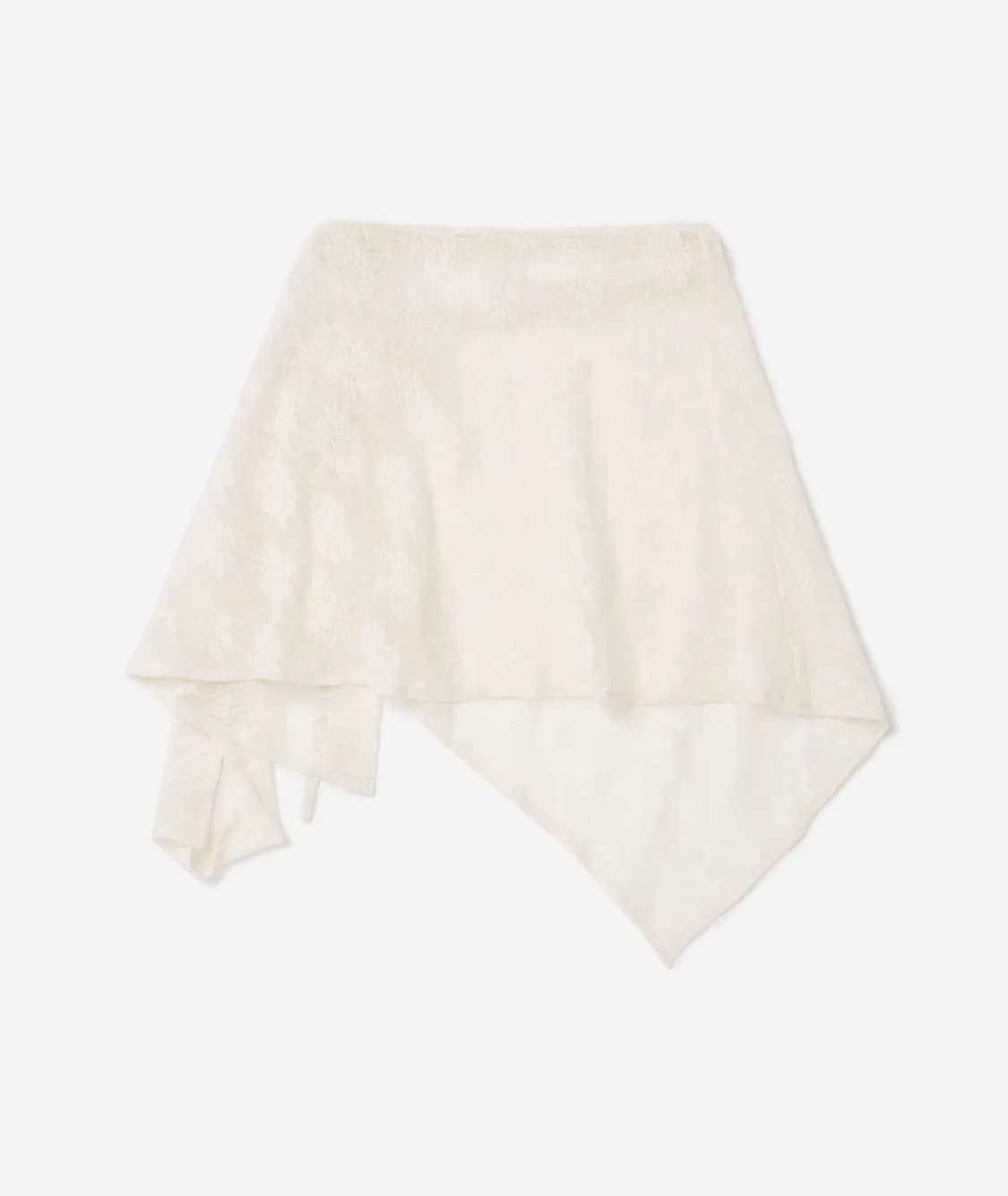 밀로우먼- 어시메트릭 레이스 랩 스커트 [아이보리] 상품이미지2