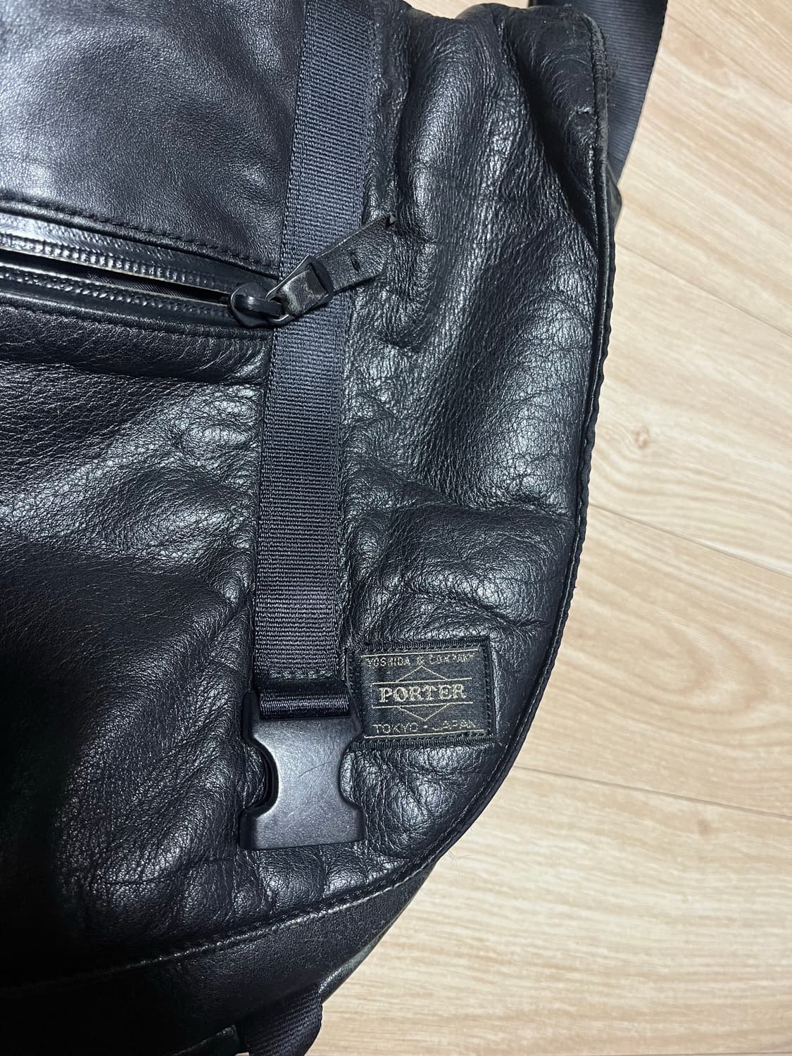 빈티지 요시다포터 레더 메신저백 판매 상품이미지2