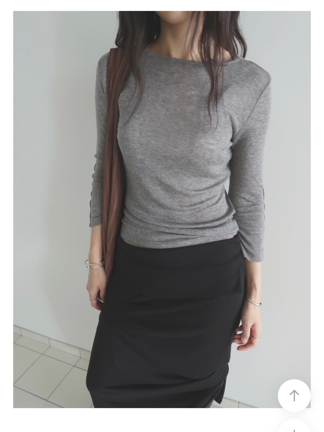 (murow) FAYE 8/10 SLEEVE TEE 상품이미지1