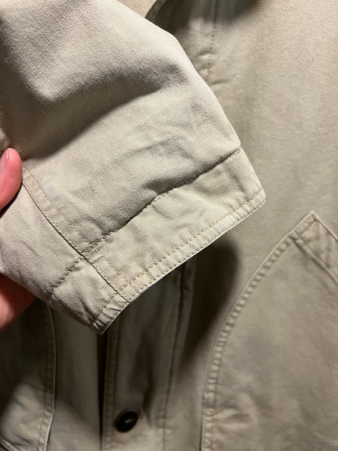 [XL]엘엘빈 USA 체크라이닝 아이보리 헌팅 자켓 상품이미지6