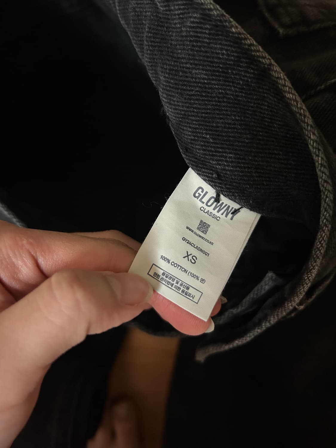 글로니 블랙 데님 팬츠 상품이미지6