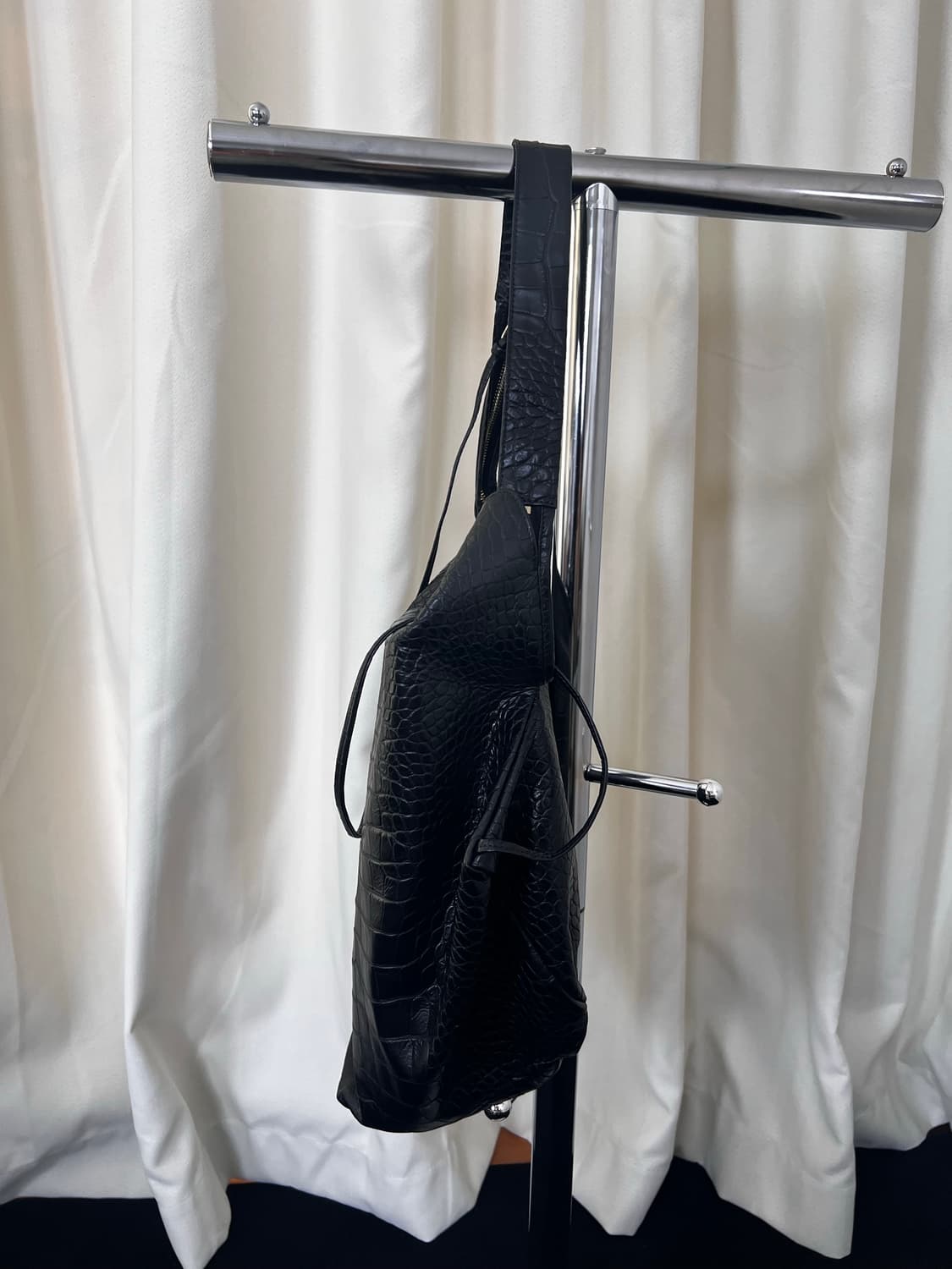 Rare 비비안웨스트우드 블랙 크로크 숄더백 상품이미지7