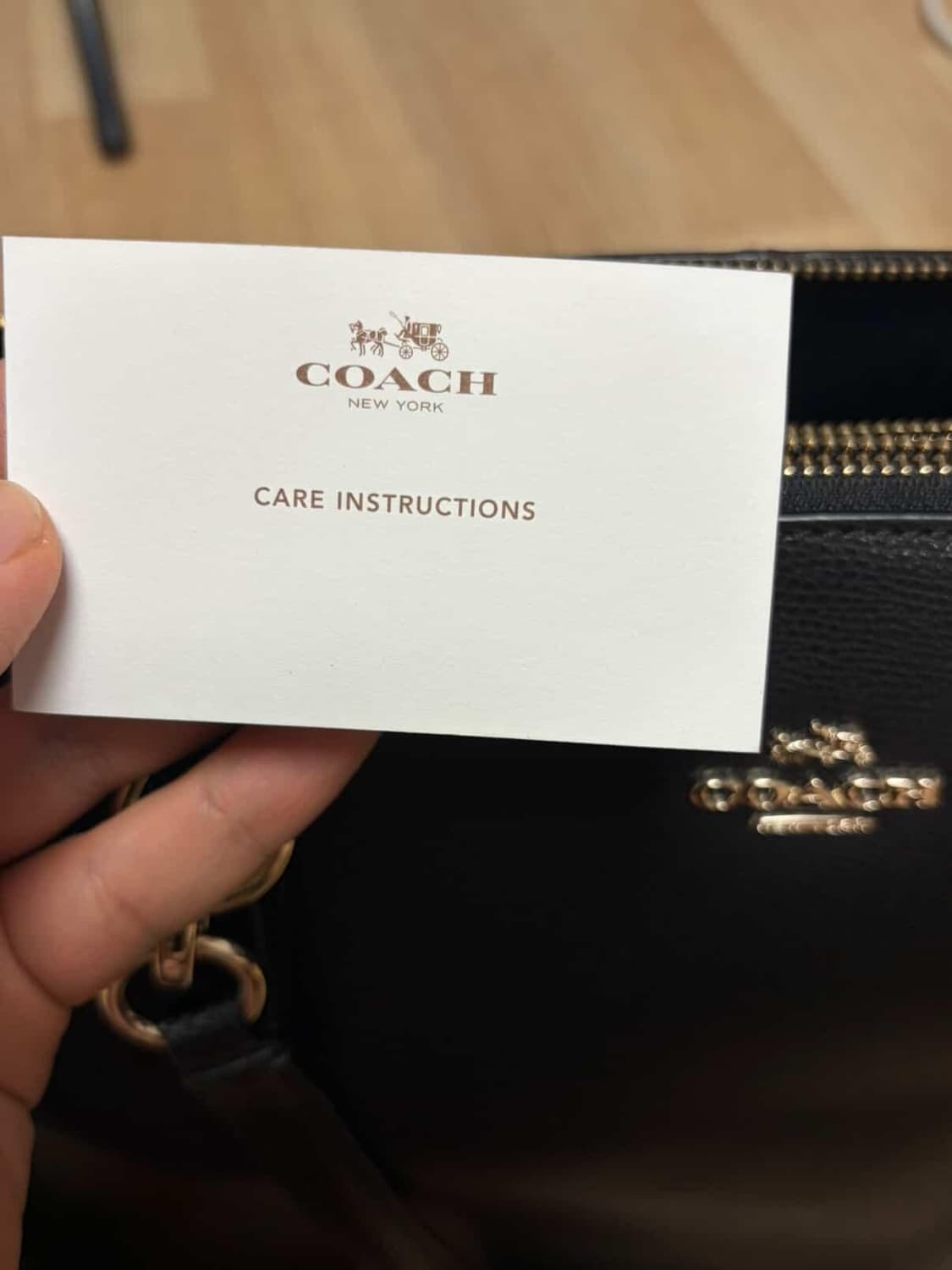 새상품 정품 코치 블랙 레더 숄더백 토트백 상품이미지7