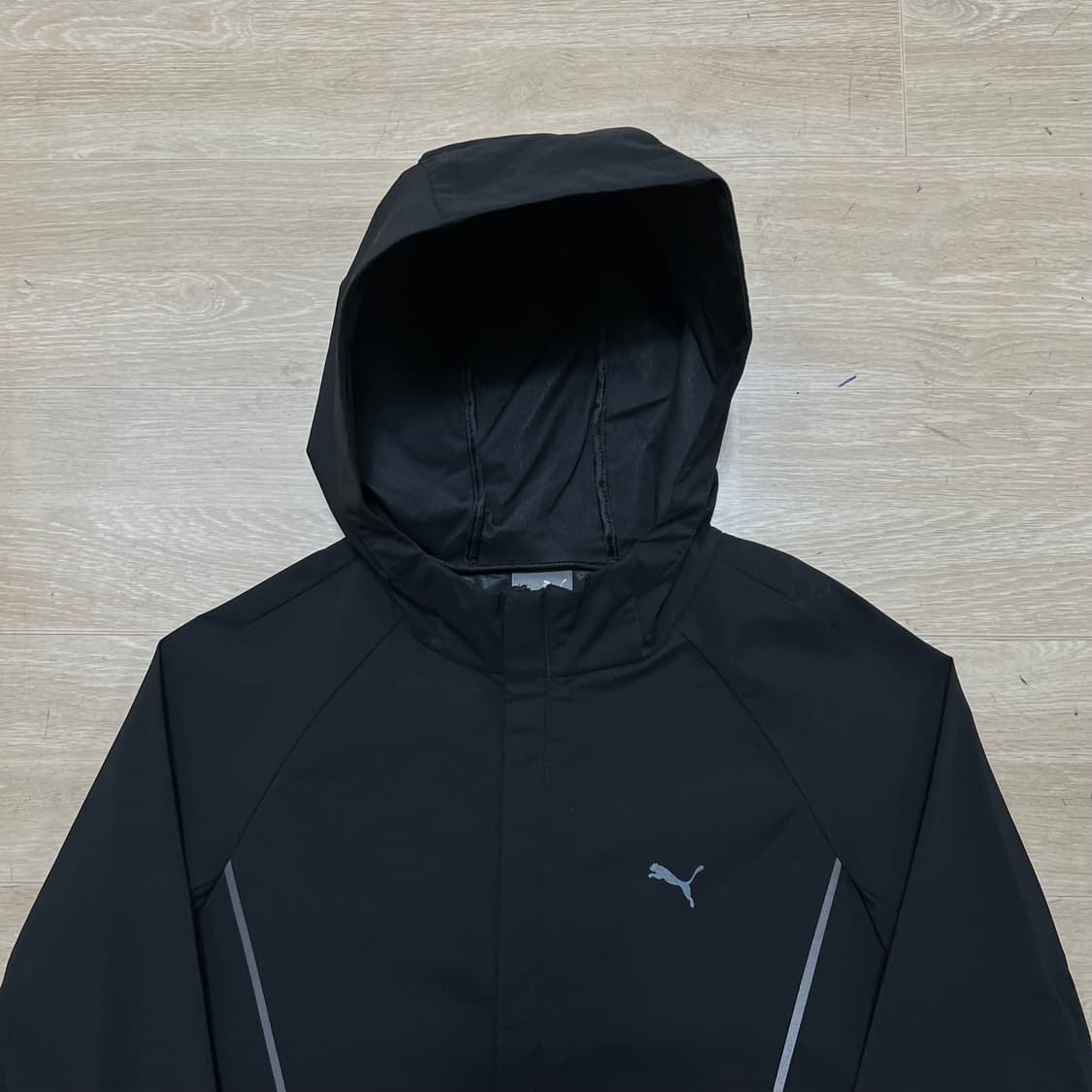 푸마 리핑캣 로고 바람막이 후드자켓 [블랙] S/90 상품이미지2