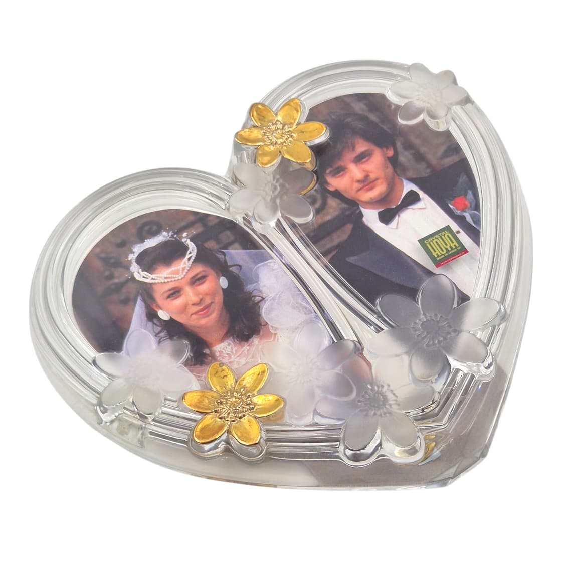 90s 호야 크리스탈 하트 꽃잎 액자 상품이미지4