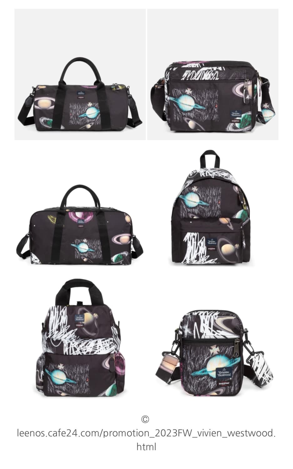 비비안 웨스트우드x이스트팩 토트백 여행가방 상품이미지5