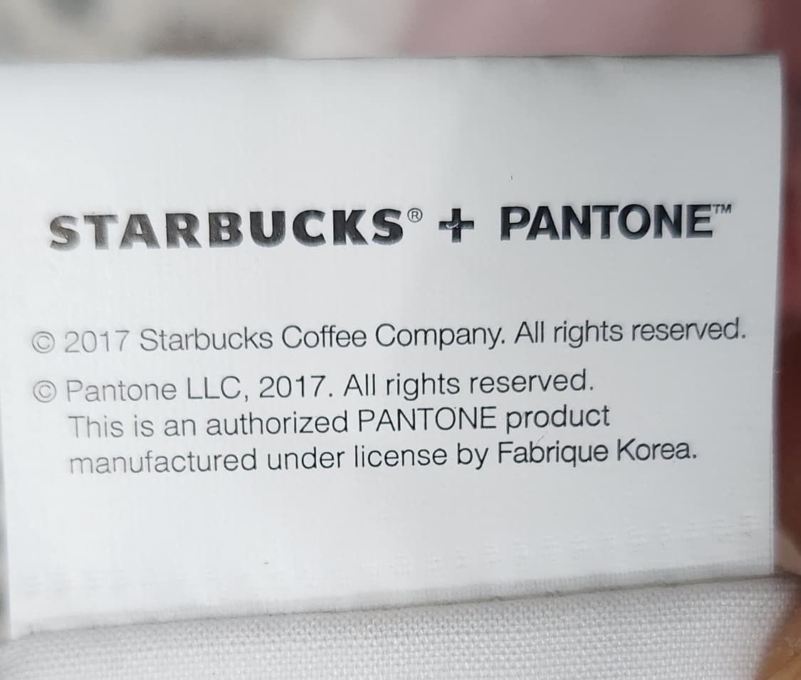 (새상품) 스타벅스+팬톤 콜라보 파우치 핑크 상품이미지3