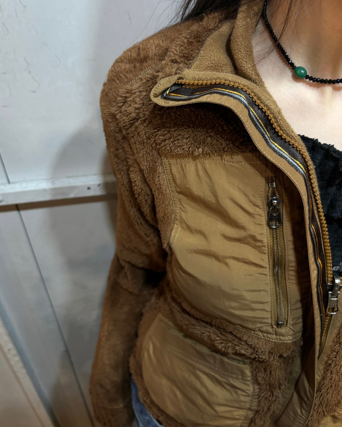90s PATAGONIA brown reversible fleece jk 상품이미지8