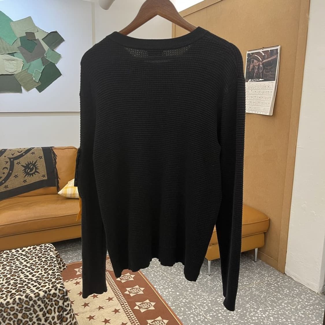 디젤 스트릿 힙합 포켓 스트랩 와플 니트 95 C09756 상품이미지4