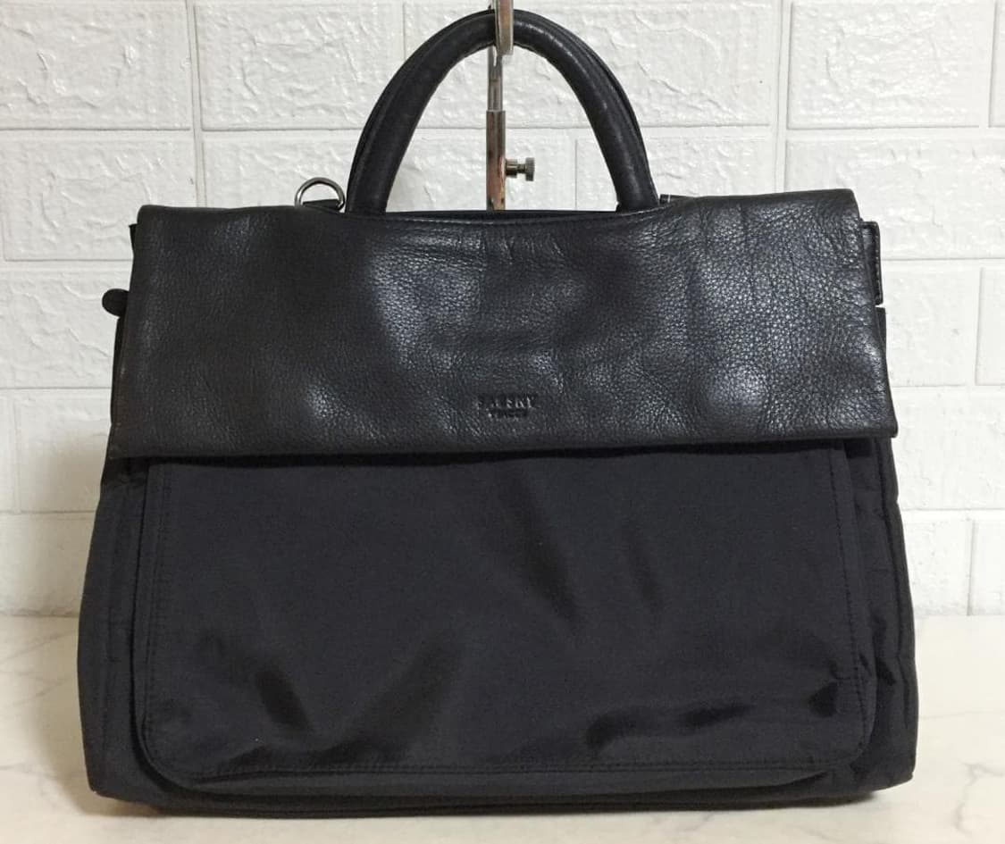 요지 야마모토 Y'SACCS 소가죽 나일론 토트백 상품이미지1