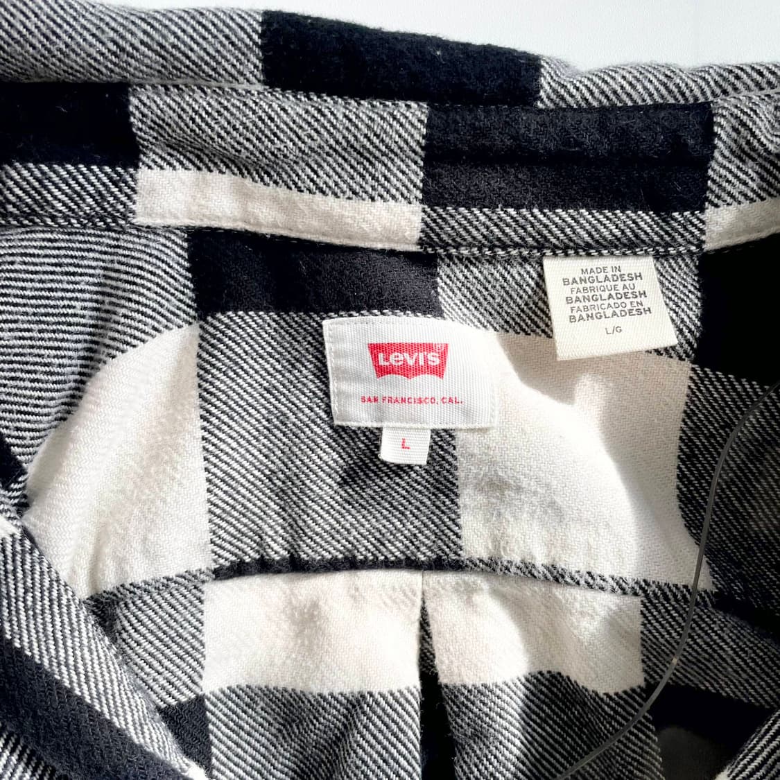 F1 리바이스 체크 패턴 플란넬 셔츠 L사이즈 상품이미지4