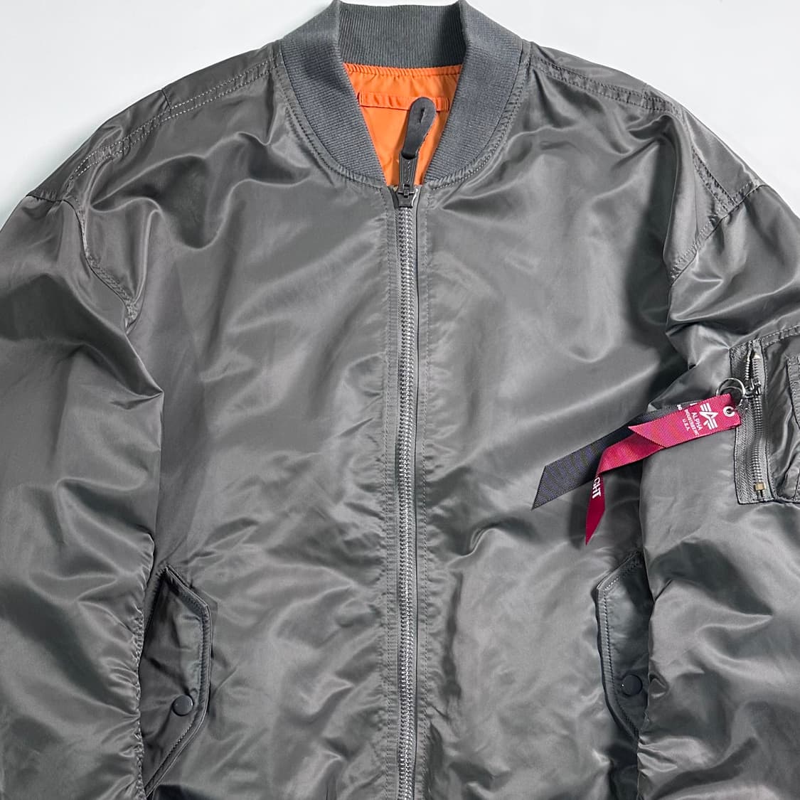 알파인더스트리 그레이 ma-1 자켓 상품이미지2